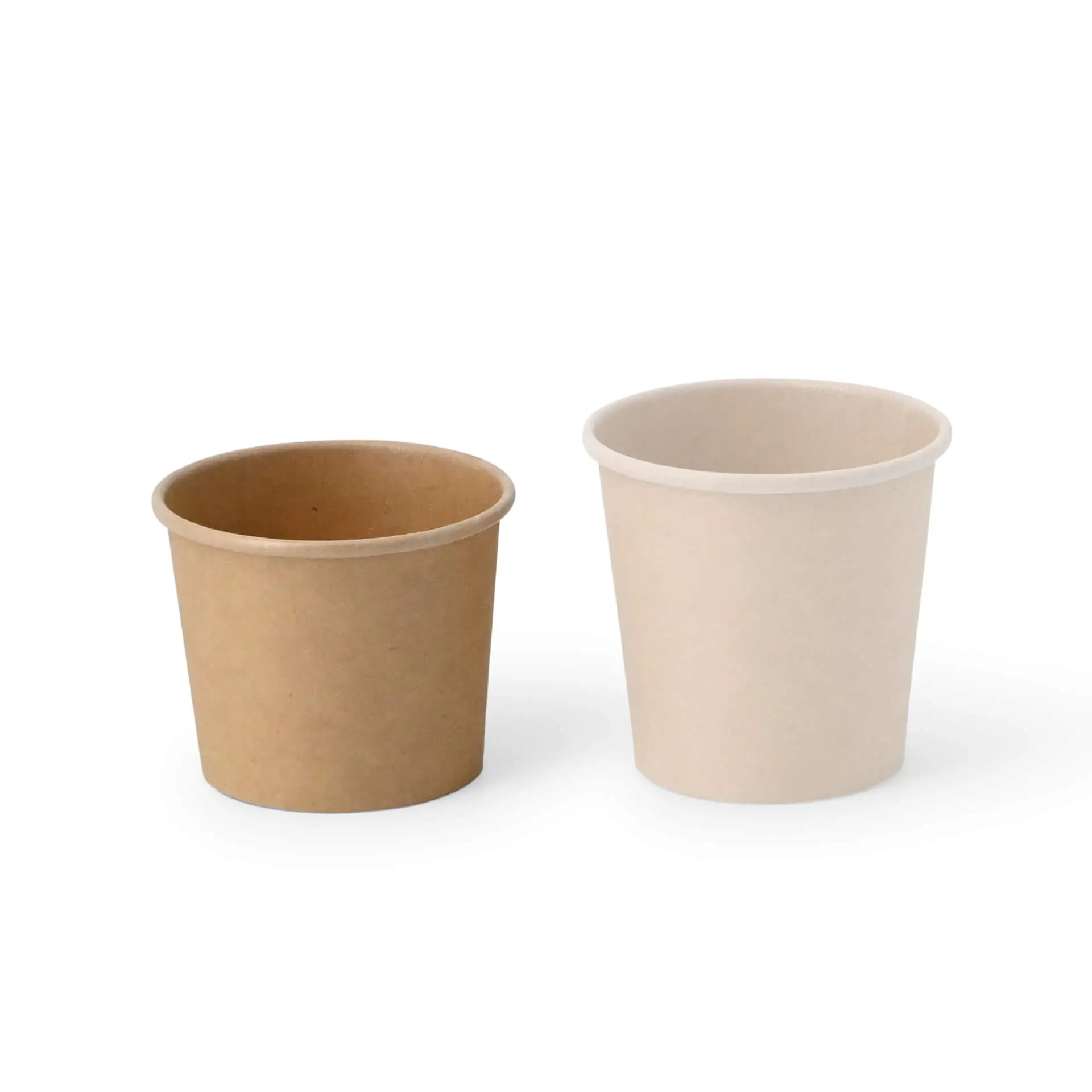 Petit pot en carton (revêtu de PE) 50 ml, Ø 62 mm, marron