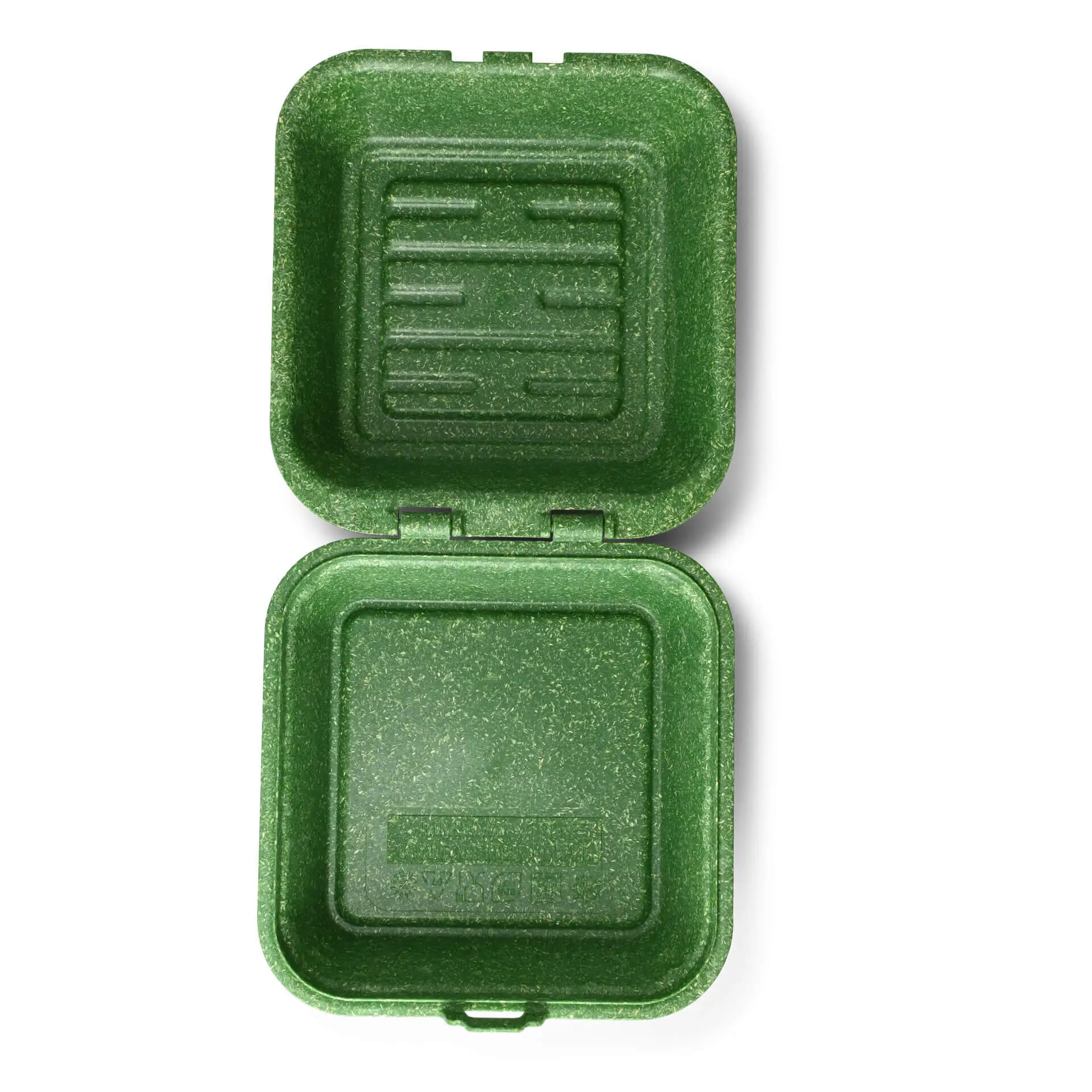 Boîte à burger réutilisable "merways Box" épinard / vert foncé 16 x 15 x 8,5 cm