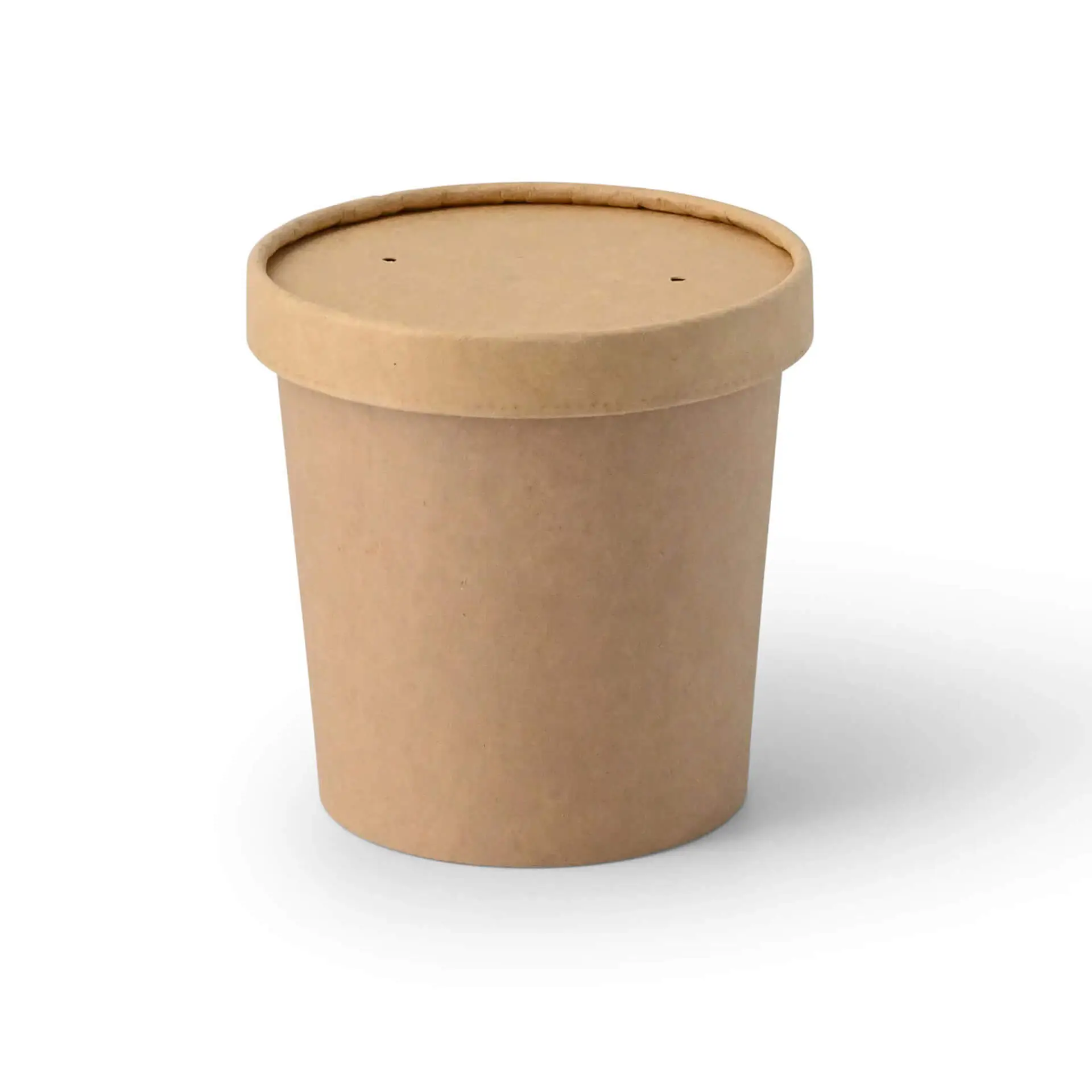 Pot à glace en carton XL, 12 oz, max. 14 oz Ø 92 mm, brun