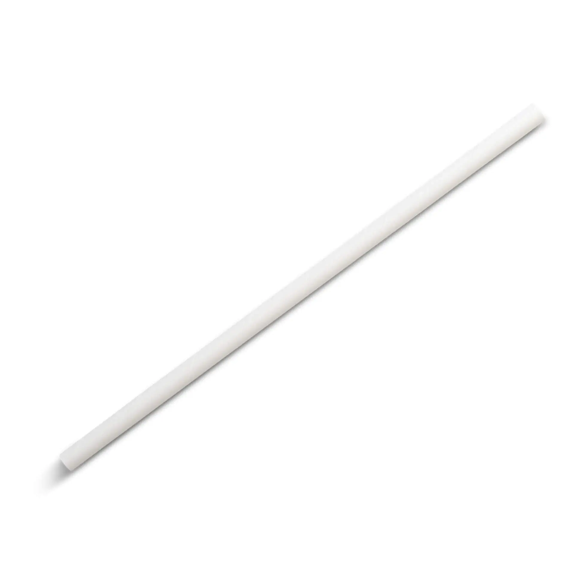 Paille Jumbo en papier 23 cm, Ø 0,8 cm, blanc