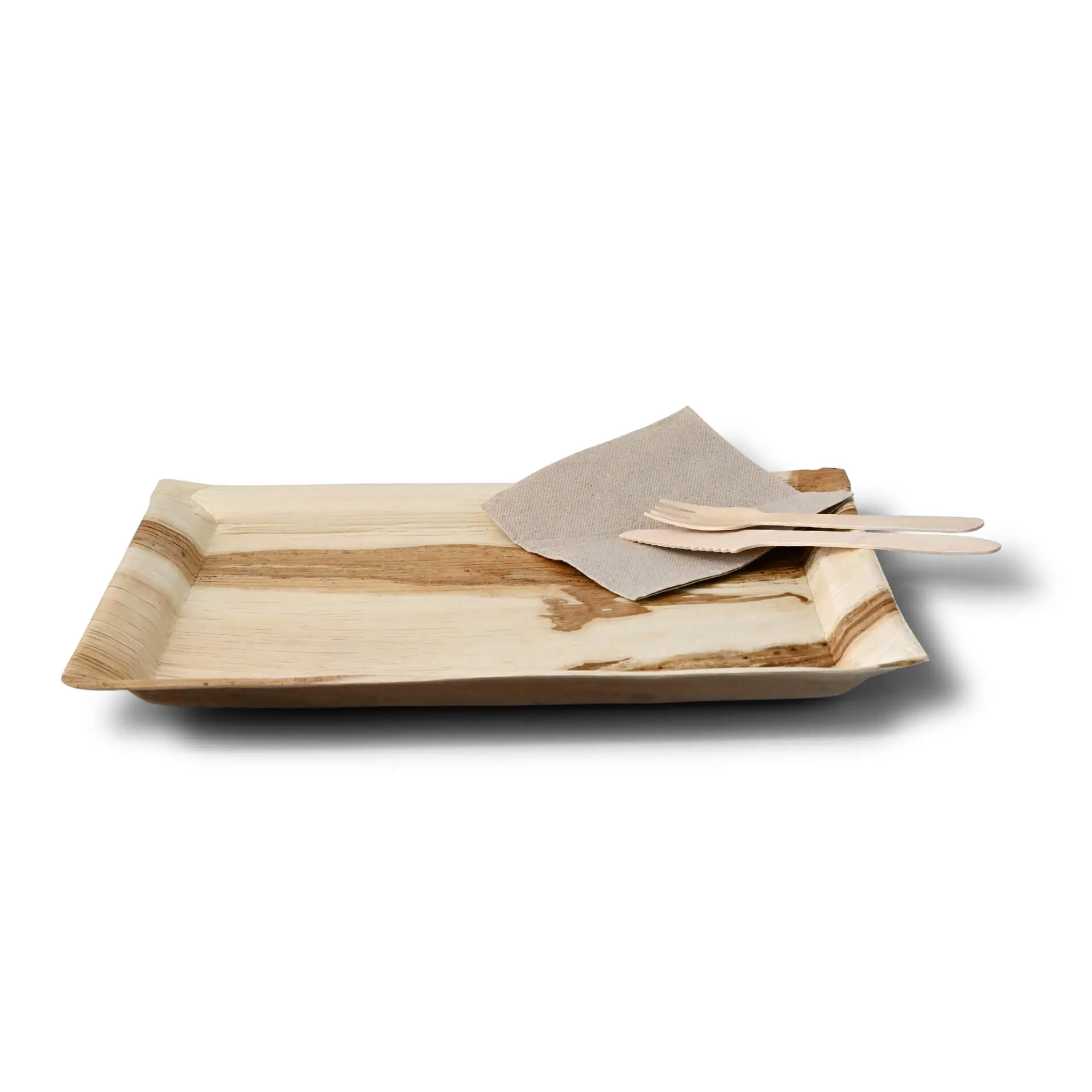 Plateau en feuille de palmier "Palmware®" 32,5 x 26,5 cm, ½ norme Gastro