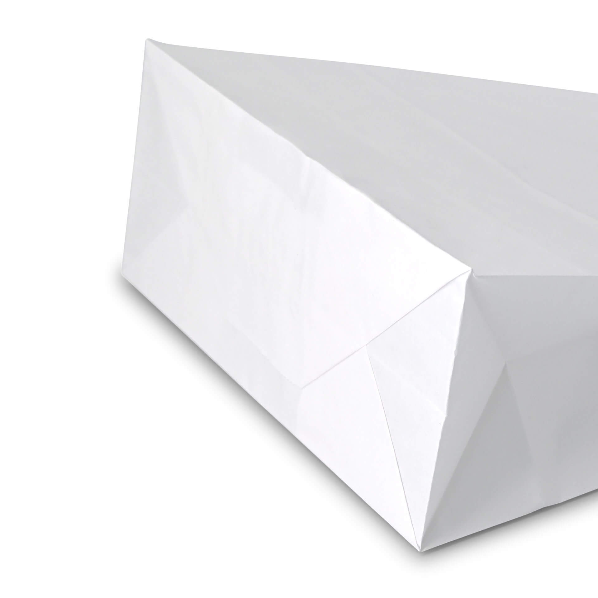 Tragetaschen aus Kraftpapier S, 18 x 8 x 22 cm, weiß