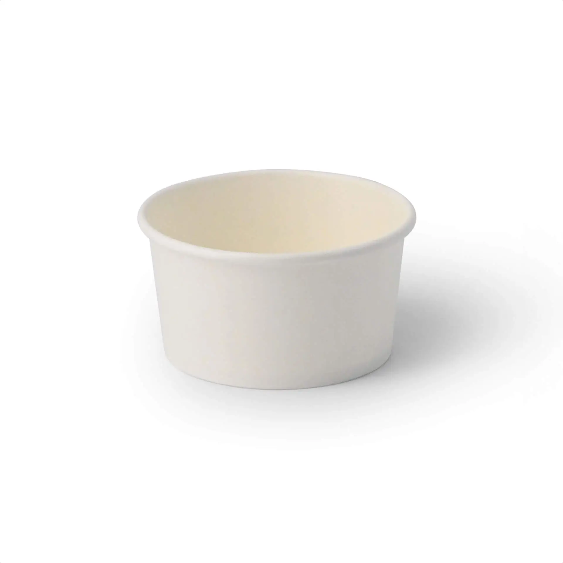 Pot à glace en carton S, 6 oz, max. 7,5 oz, Ø 92 mm, blanc