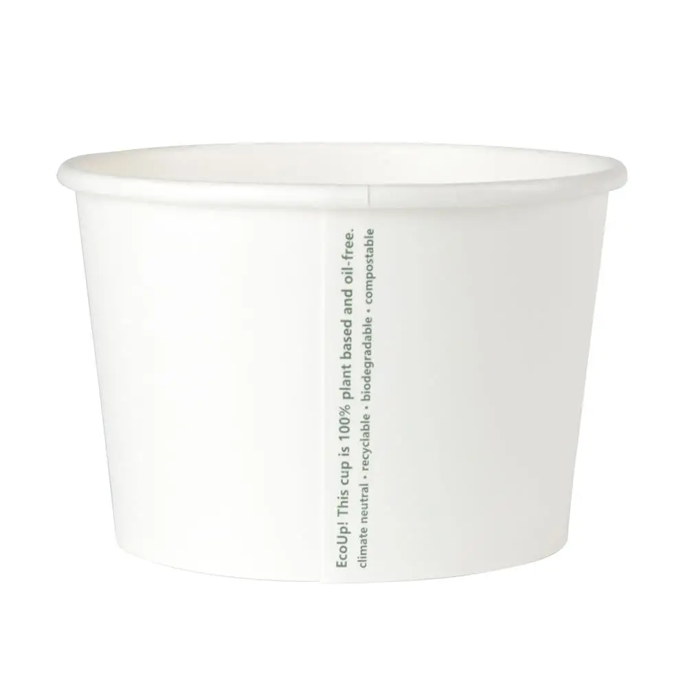 Pot en carton blanc, 400 ml / 16 oz, Ø 115 mm