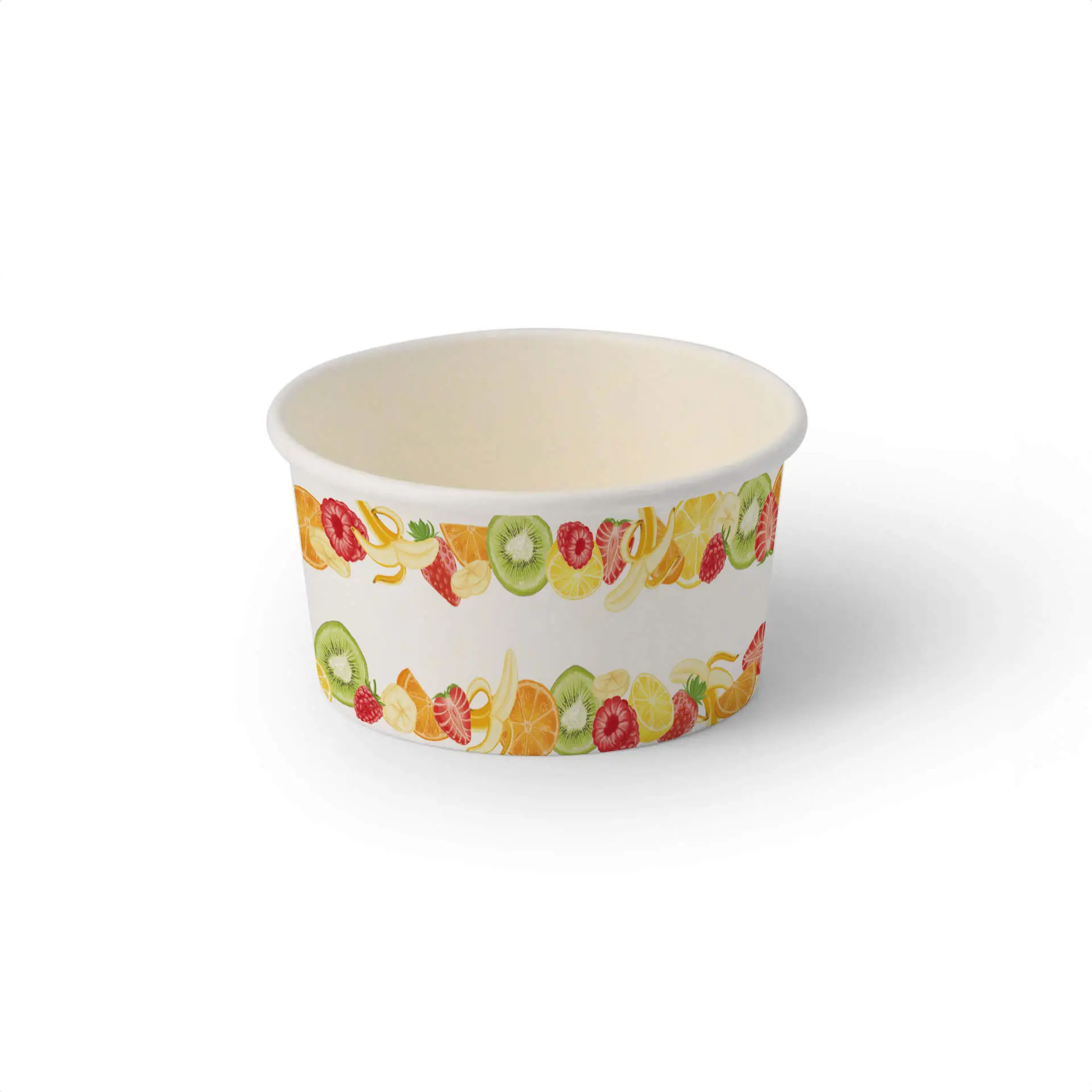 Pot à glace imprimé (revêtu) S "Fruits" 150 ml, max. 220 ml, Ø 92 mm