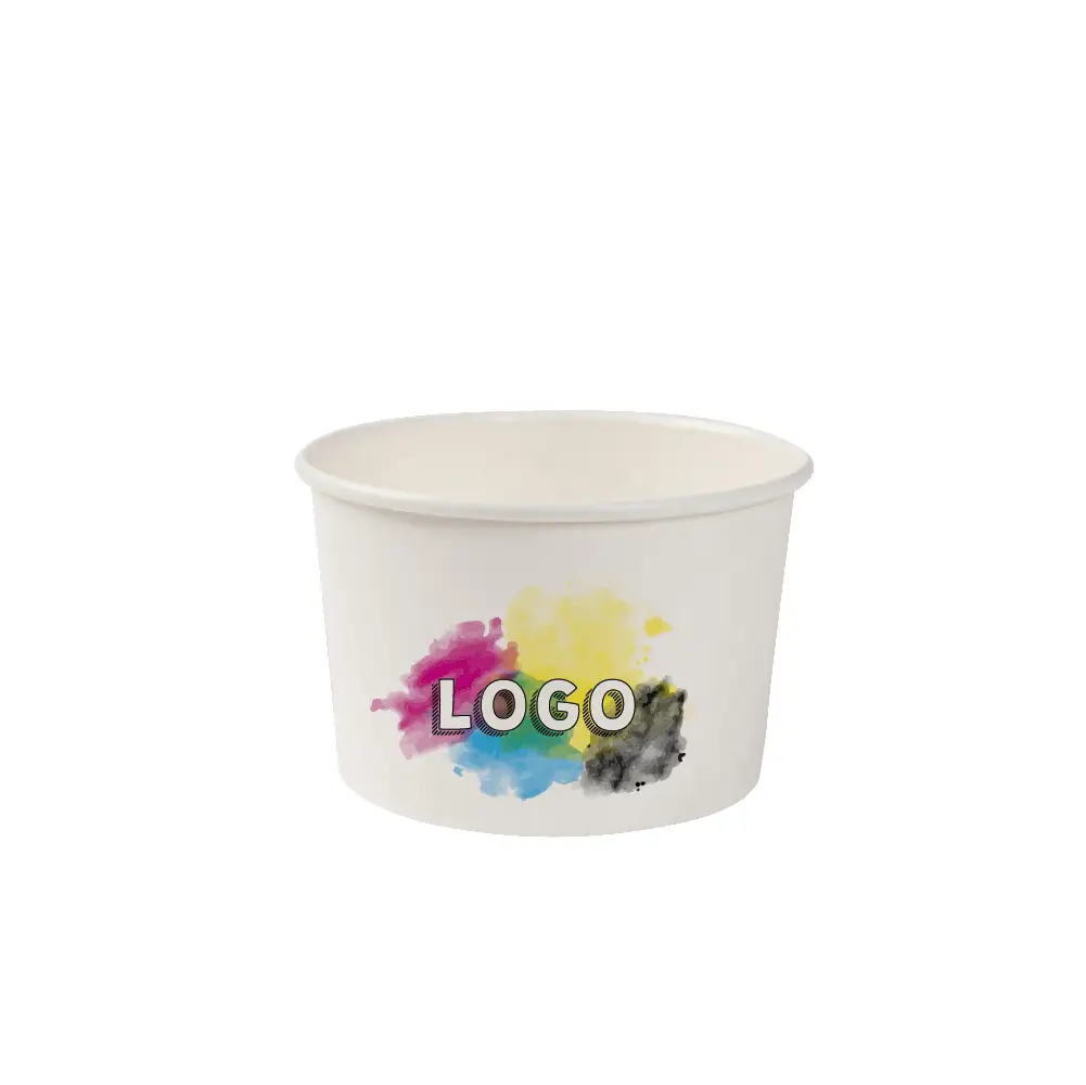 Pots à glace 150 ml / 6 oz, pour impression personnalisée, mat