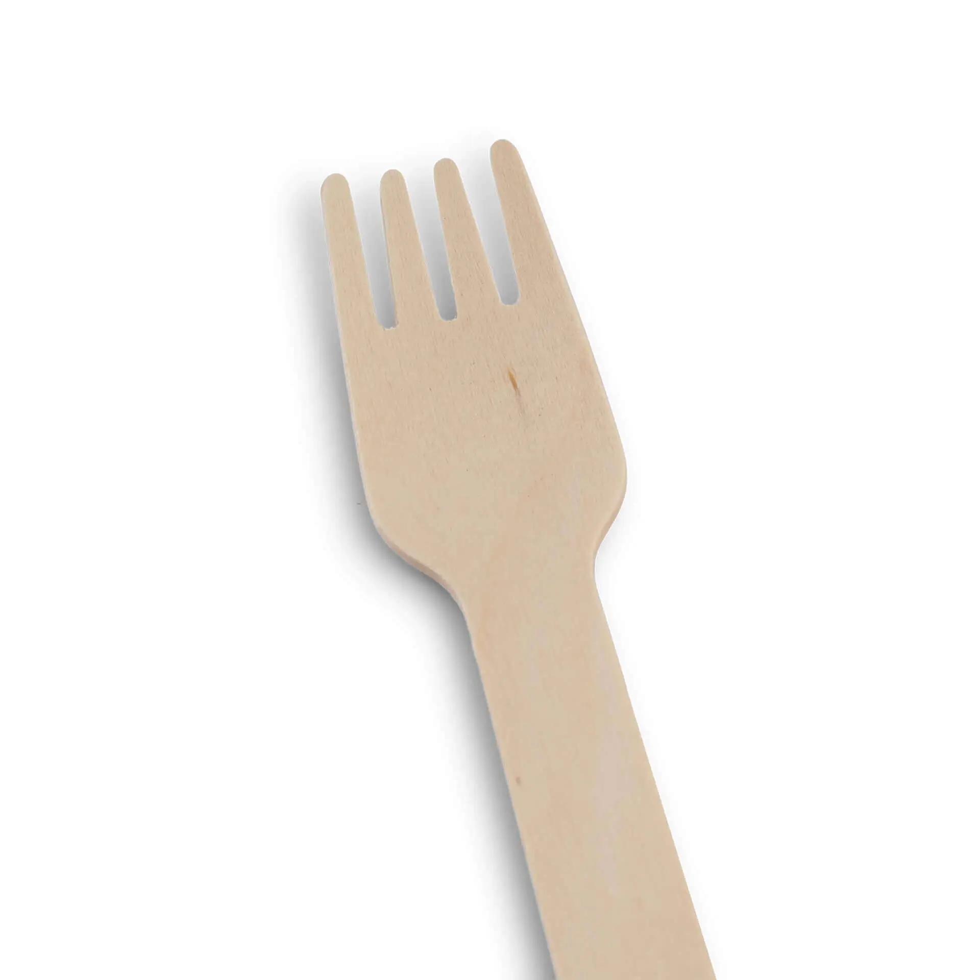 Fourchette à gâteau en bois 14 cm, revêtement bio