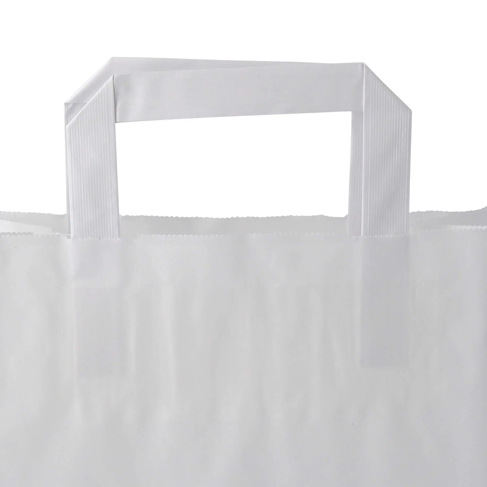 Sac en papier kraft blanc M, 22 x 10 x 28 cm