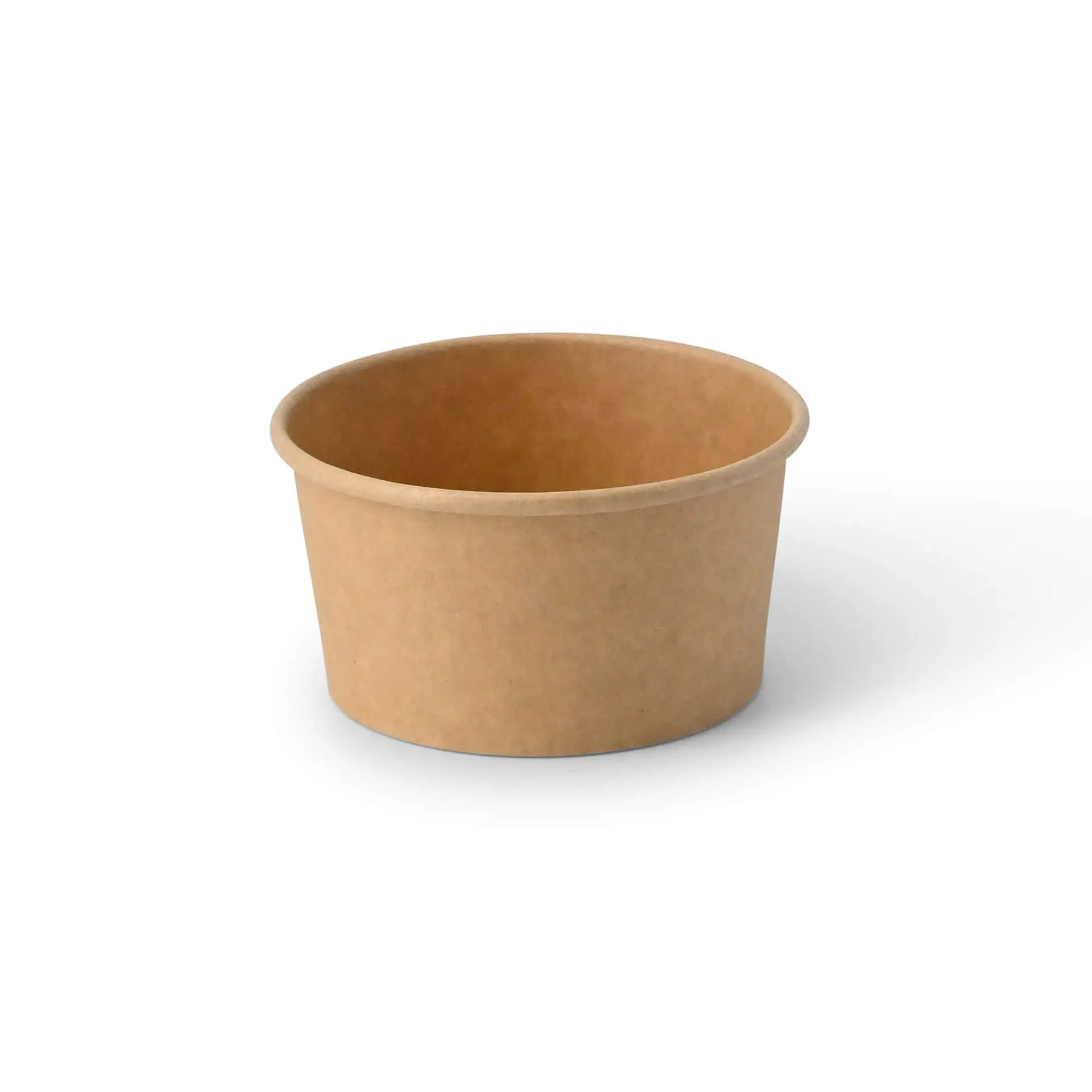 Pot à glace en carton S, 6 oz, max. 7,5 oz, Ø 92 mm, brun