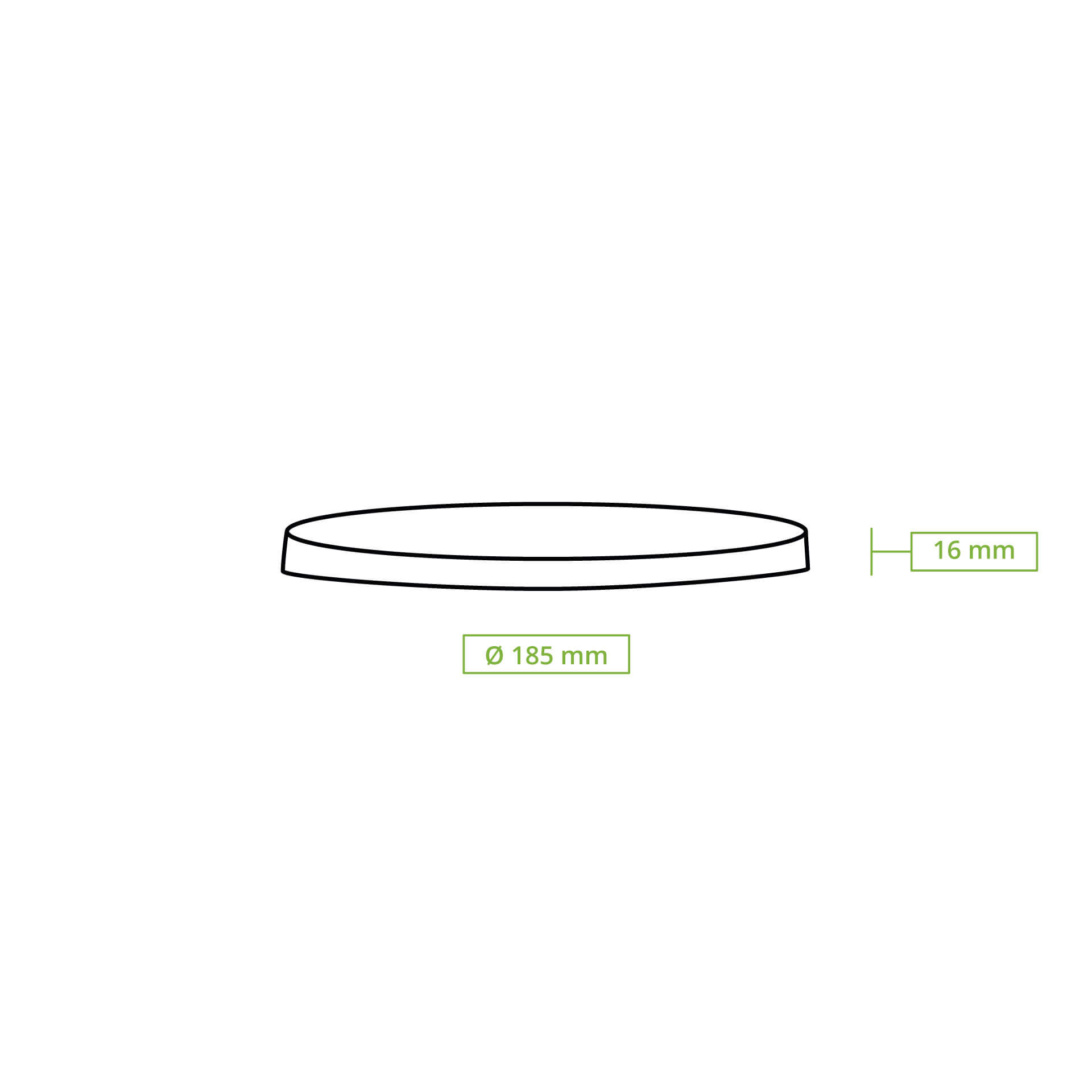 Mehrwegdeckel "merways Bowl" Ø 185 mm, PP, transparent