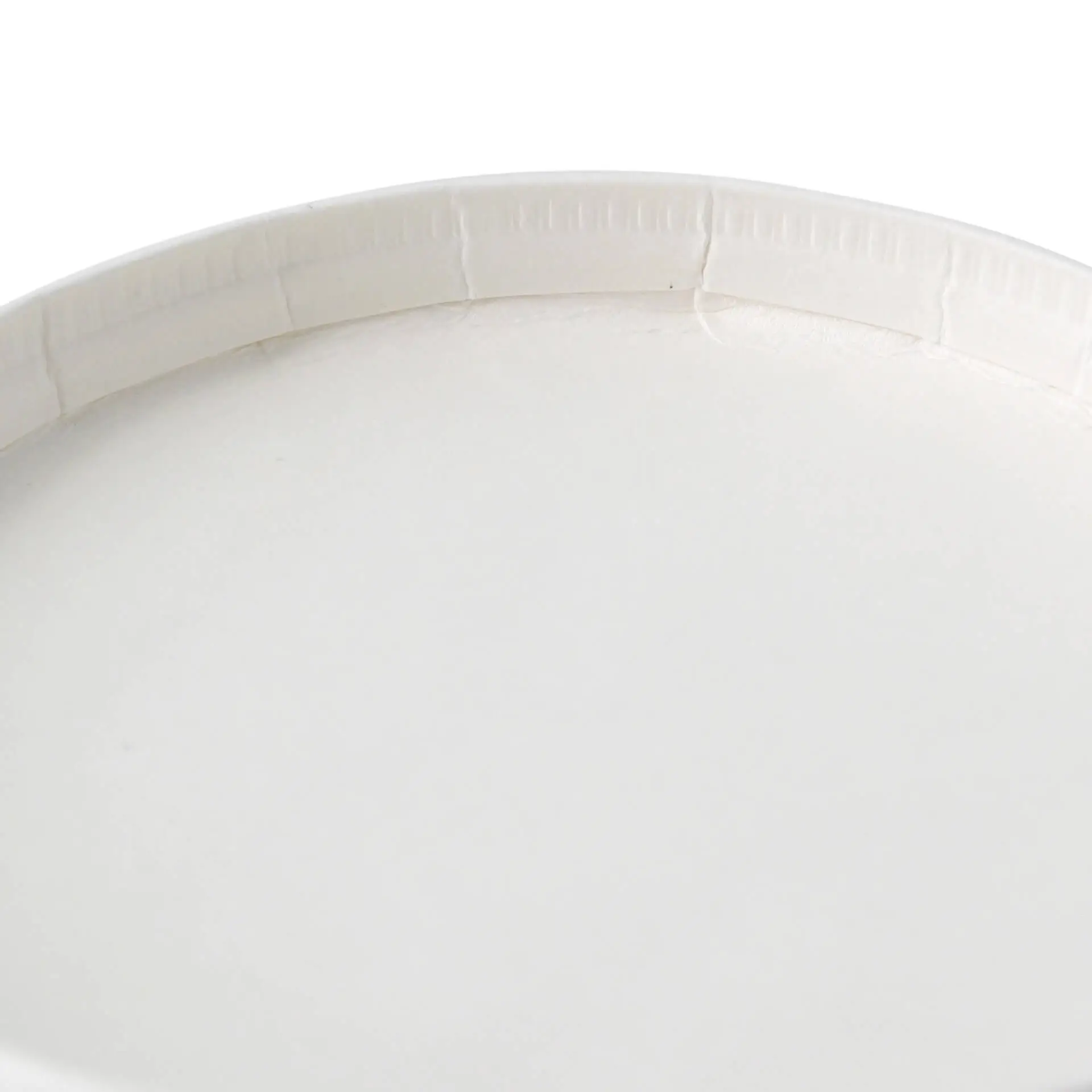 Couvercle en carton Ø 92 mm, blanc, rond (pour pot à glace en carton)