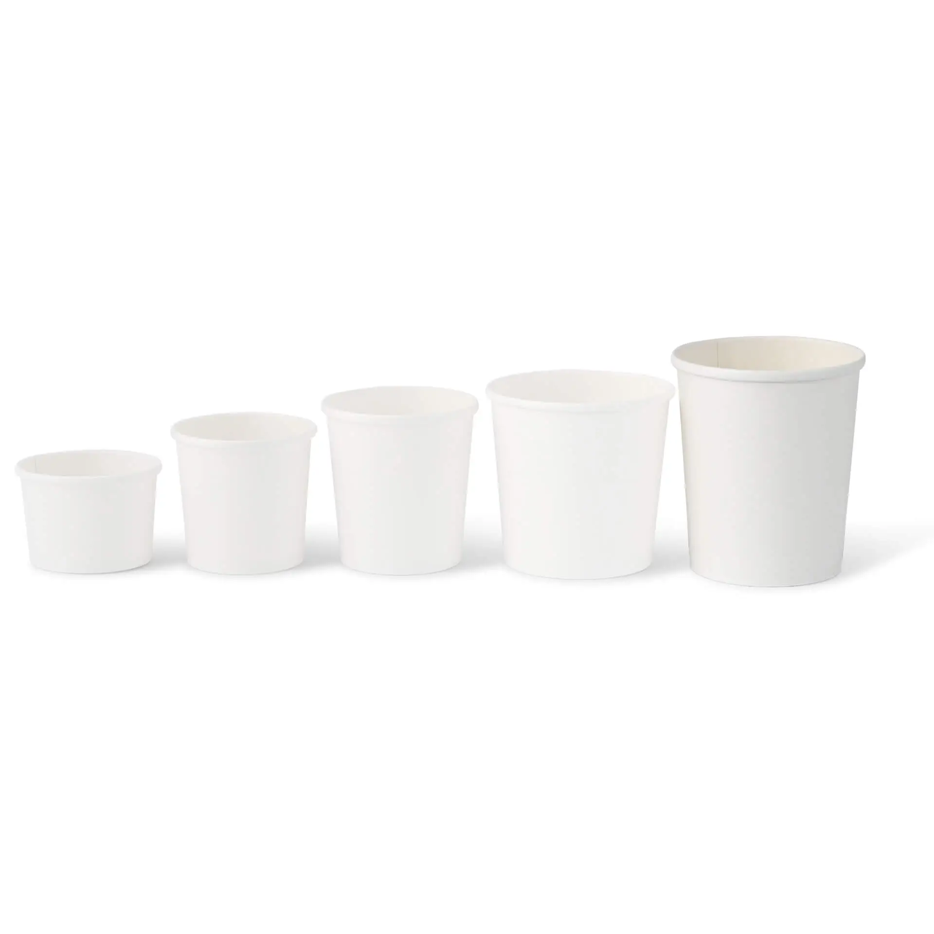 Pot premium en carton blanc, 800 ml / 32 oz, Ø 115 mm