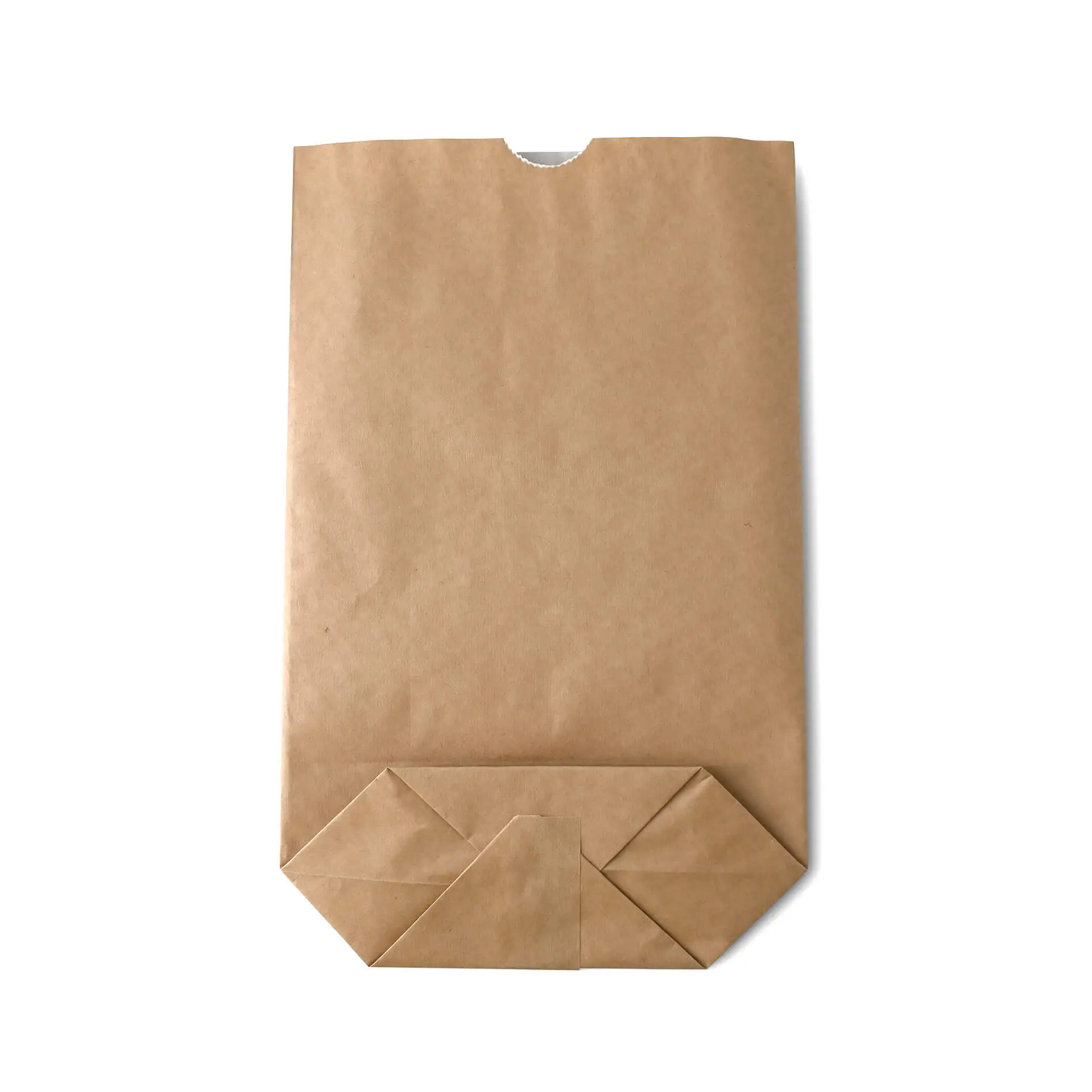 Sac kraft ingraissable, doublé de papier sulfurisé, 16,5 x 26 x 6 cm