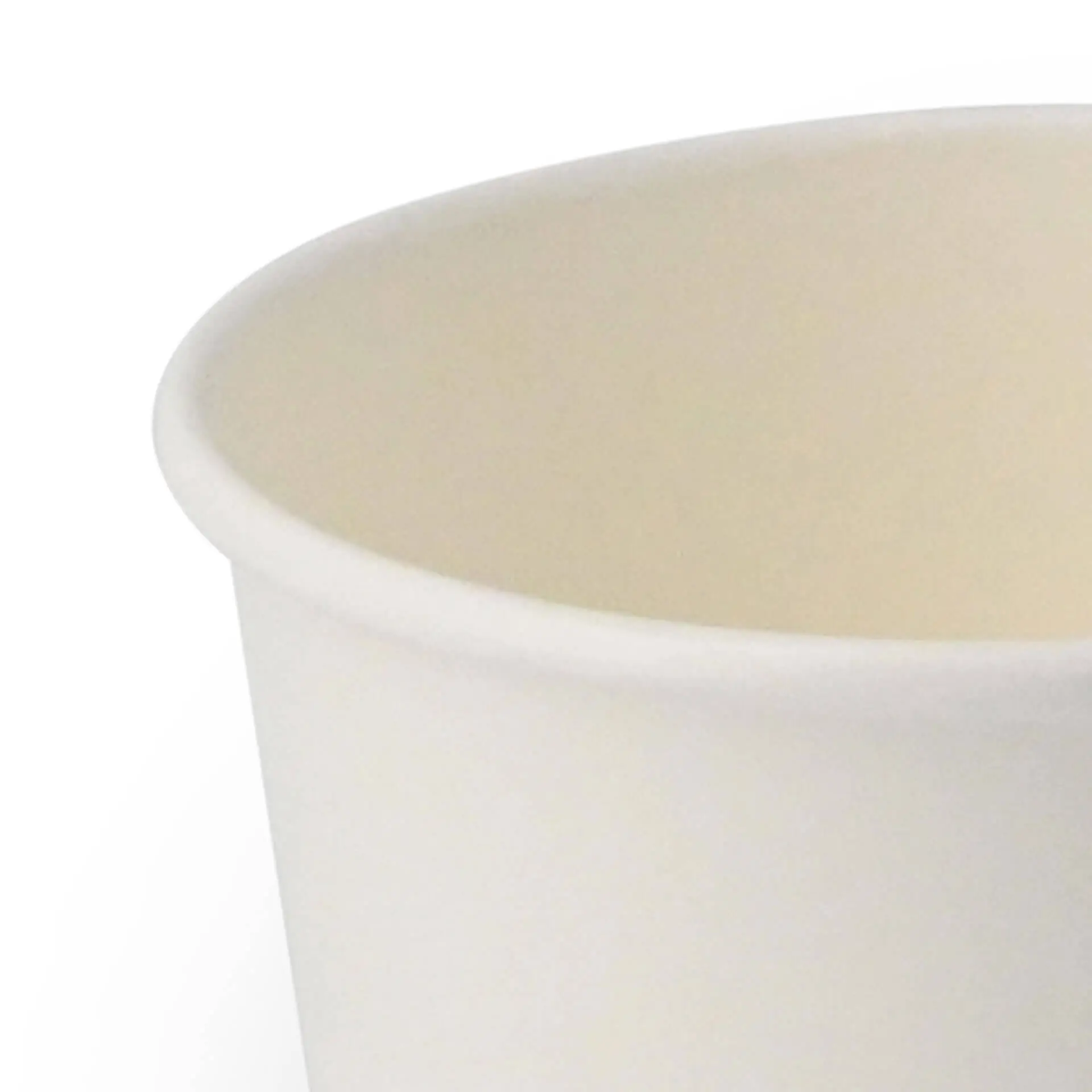 Pot à glace en carton S, 150 - 220 ml (revêtu de PE), Ø 92 mm, Blanc