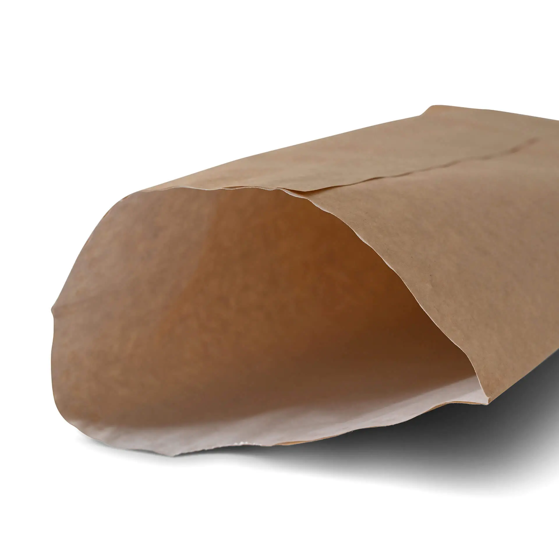 Sac kraft ingraissable, doublé de papier sulfurisé, 16,5 x 26 x 6 cm