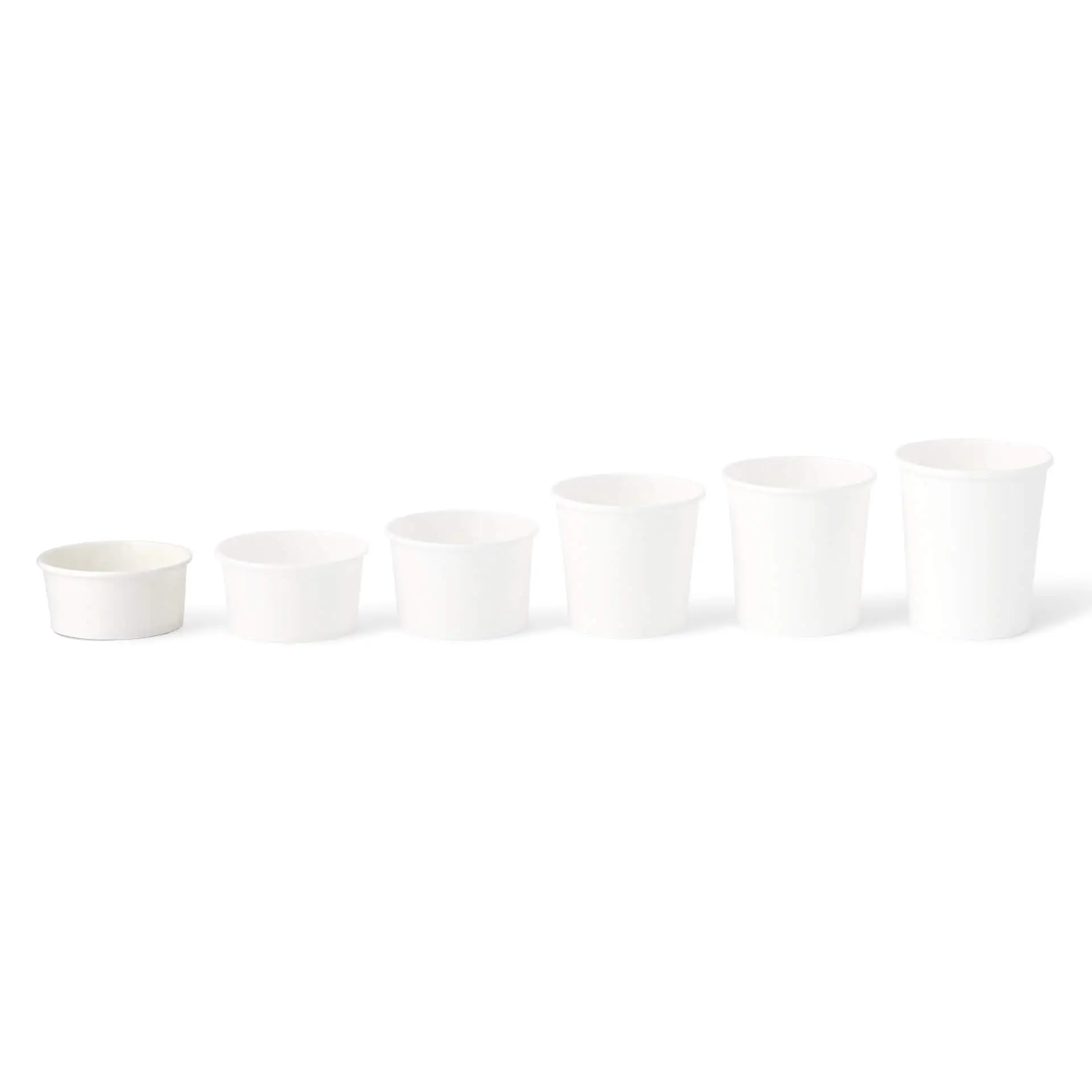 Pot à glace en carton XS, 4 oz, max. 6 oz, Ø 92 mm, blanc