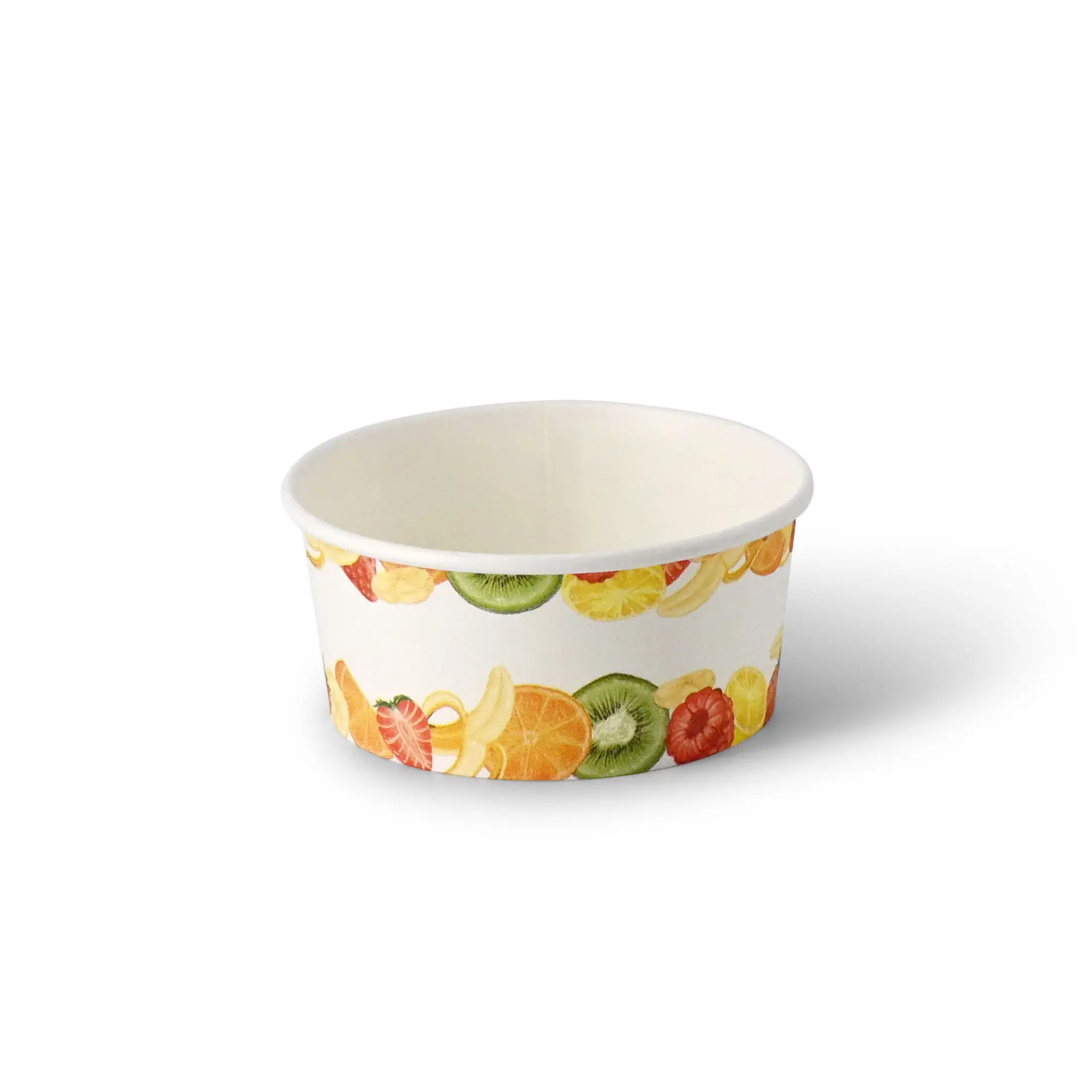 Pot à glace imprimé (revêtu) XS "Fruits" 100 ml, max. 180 ml, Ø 92 mm