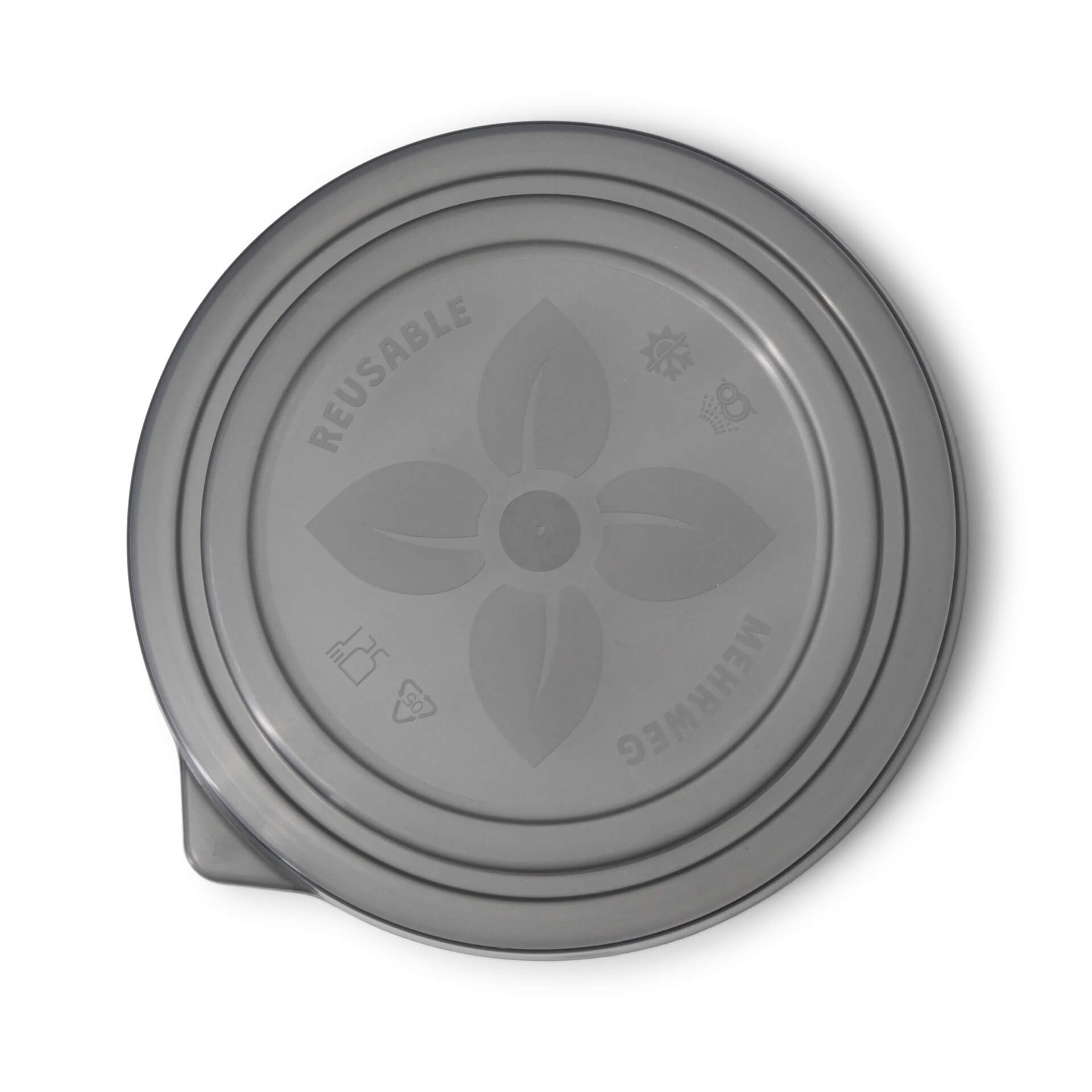 Mehrwegdeckel "Häppy Bowl®" Ø 150 mm, PP, grau