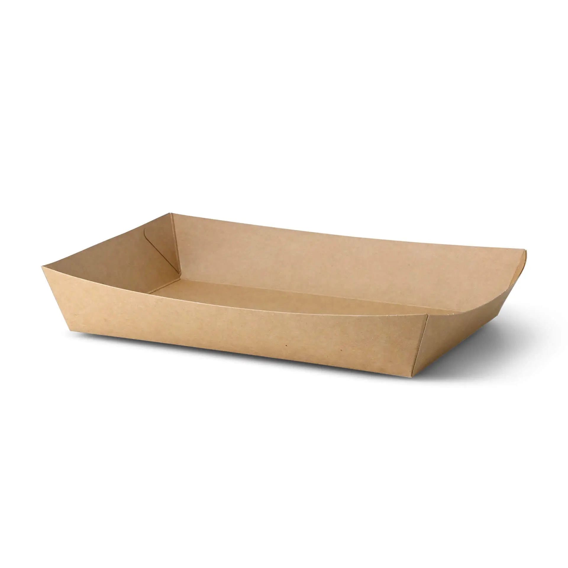 Barquettes en carton 1250 ml, 27 x 20 x 3,5 cm, marron