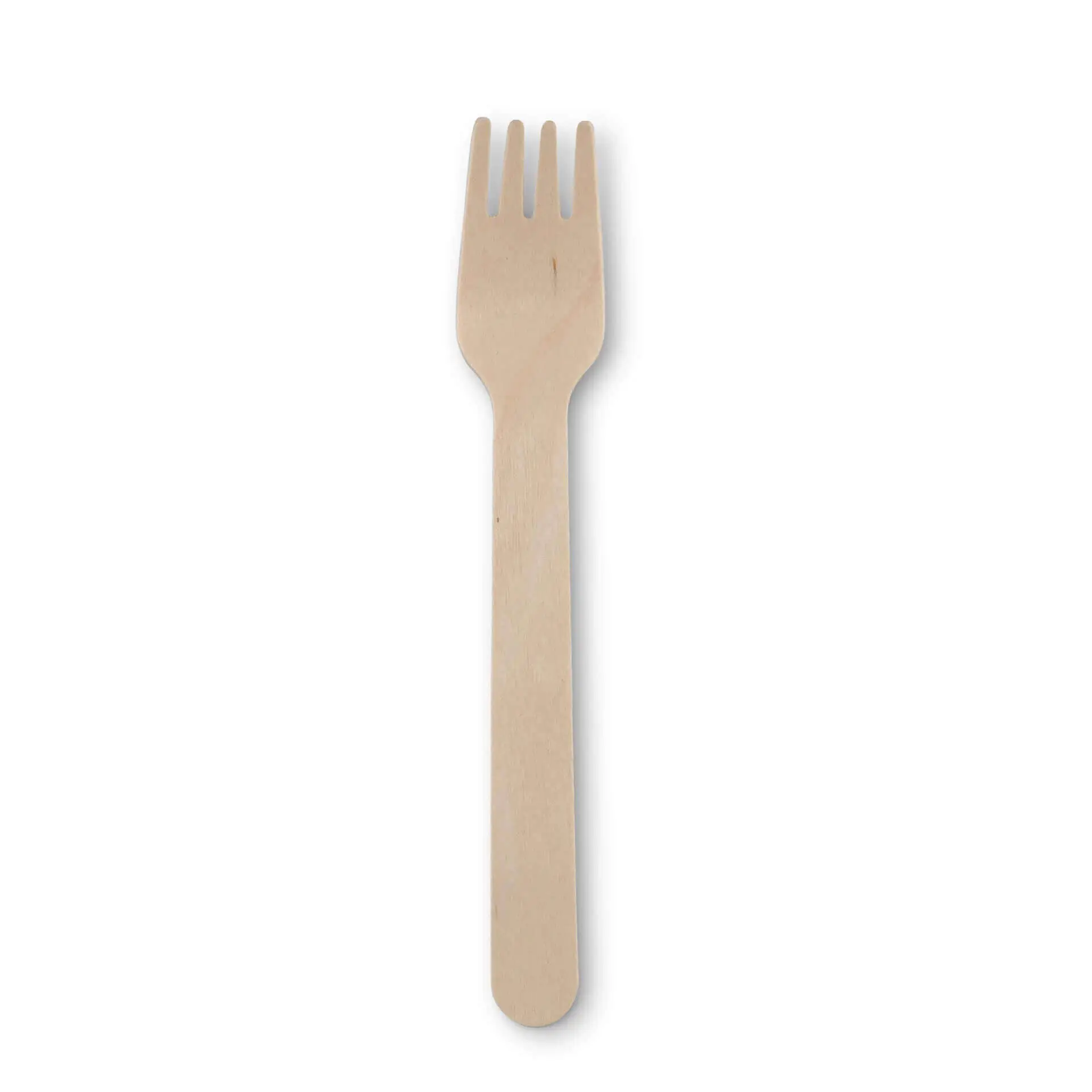 Fourchette à gâteau en bois 14 cm, revêtement bio