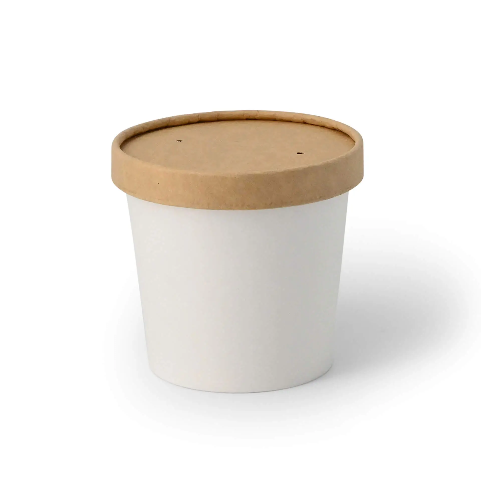 Pot à glace en carton L, 10 oz, max. 12 oz, Ø 92 mm, blanc