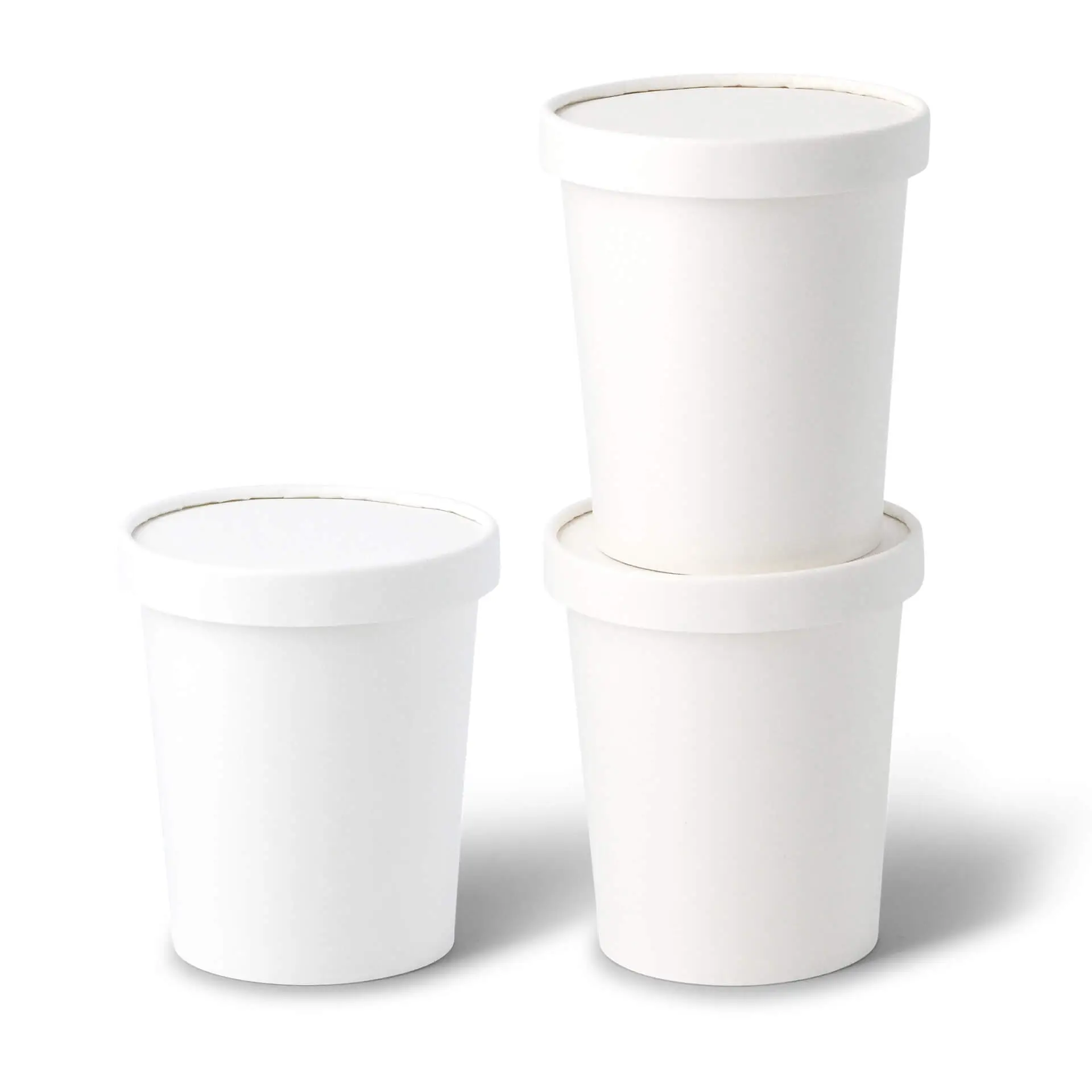 Pot à glace en carton XXL, 16 oz, Ø 92 mm, blanc