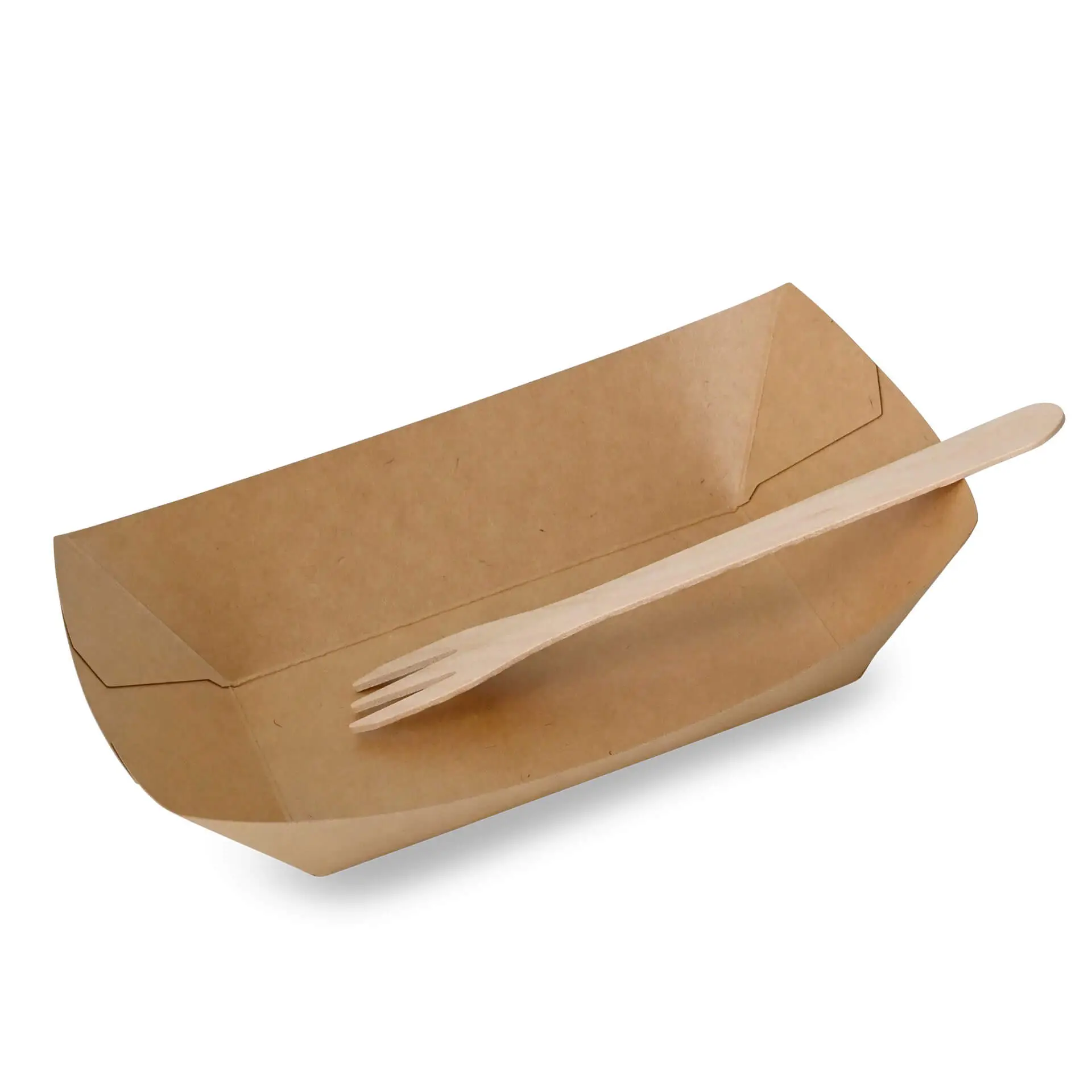 Bateau en carton pour amuses bouches, 500 ml, 20,5 x 14 x 3 cm