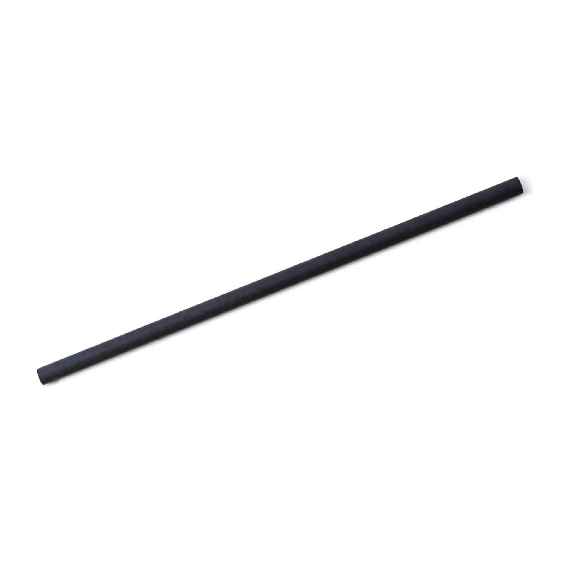 Paille Jumbo en papier 23 cm, Ø 0,8 cm, noir