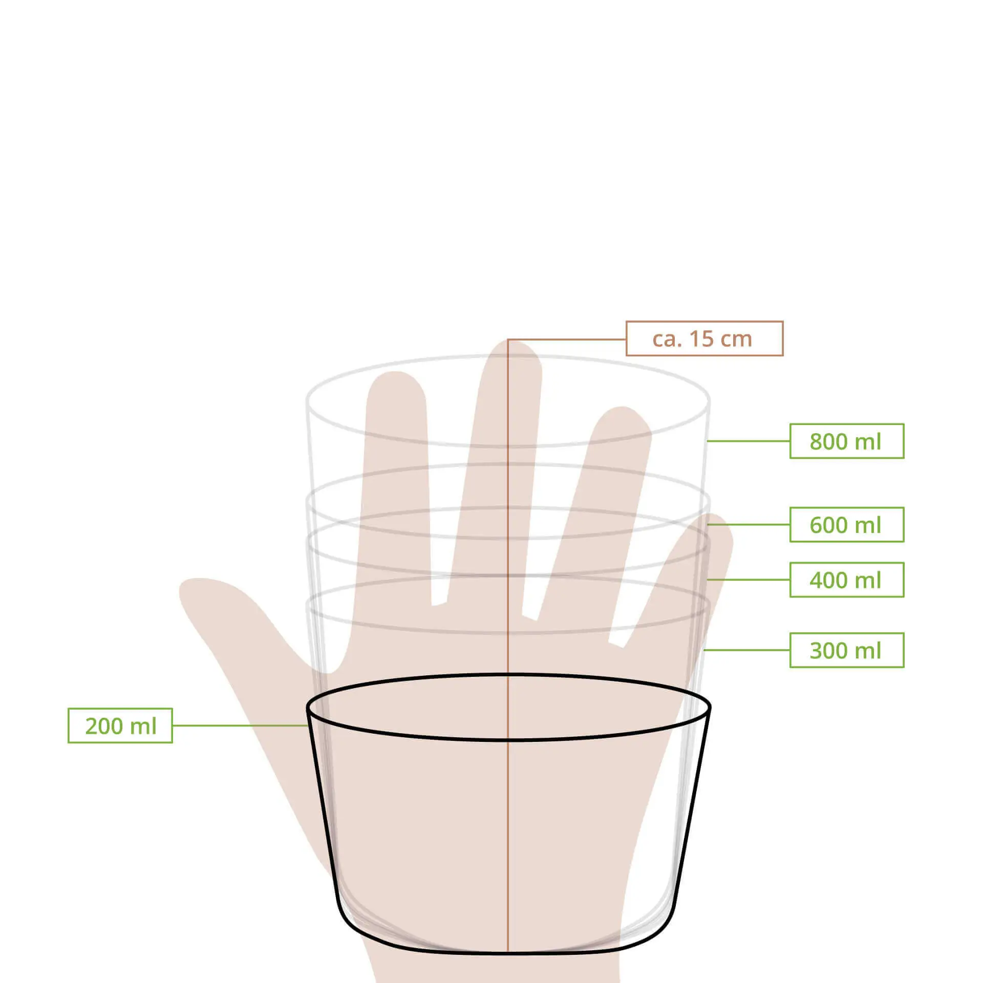 Pot premium en carton blanc, 200 ml / 8 oz, Ø 90 mm