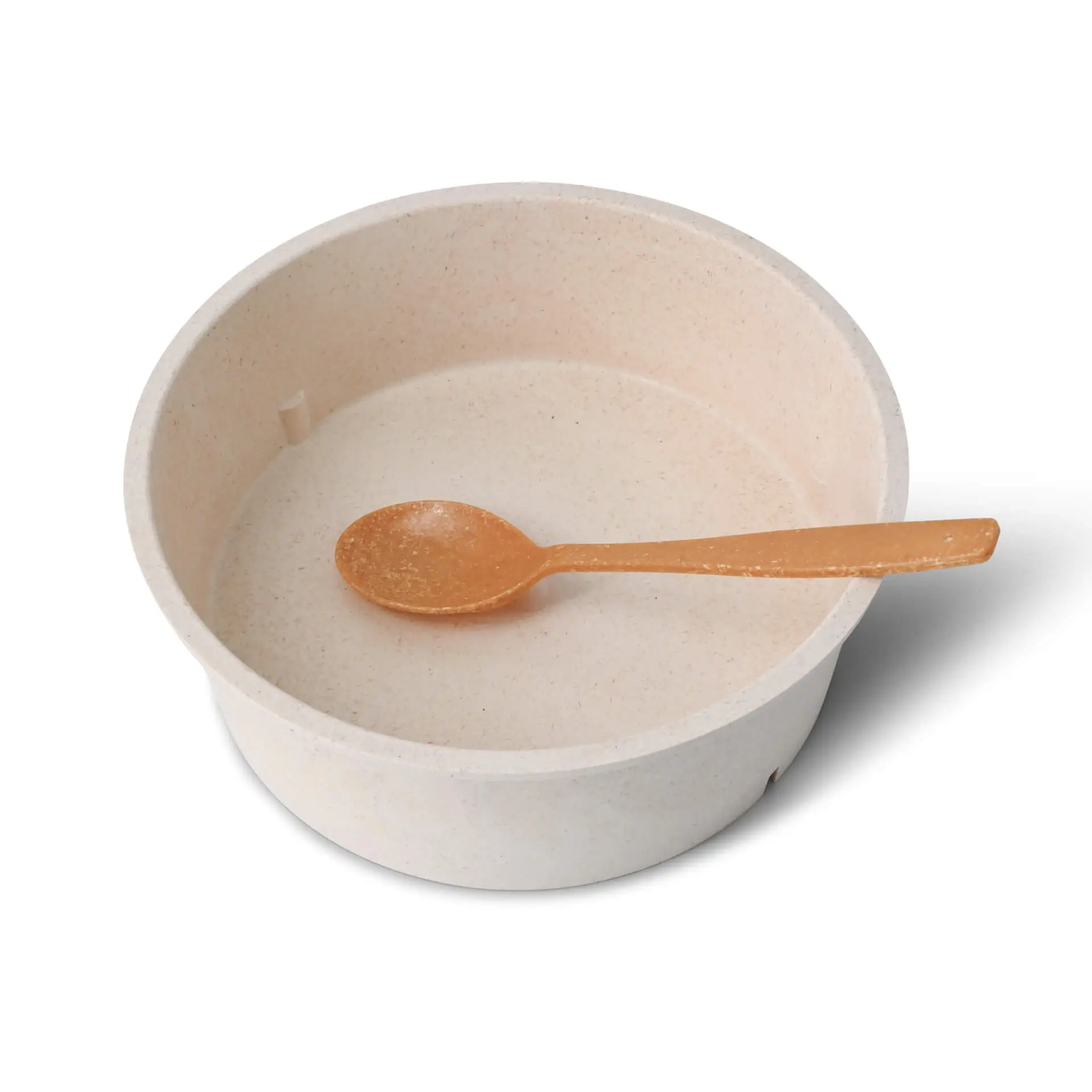 Bol réutilisable "merways Bowl" 1000 ml, Ø 185 mm, cajou / blanc crème