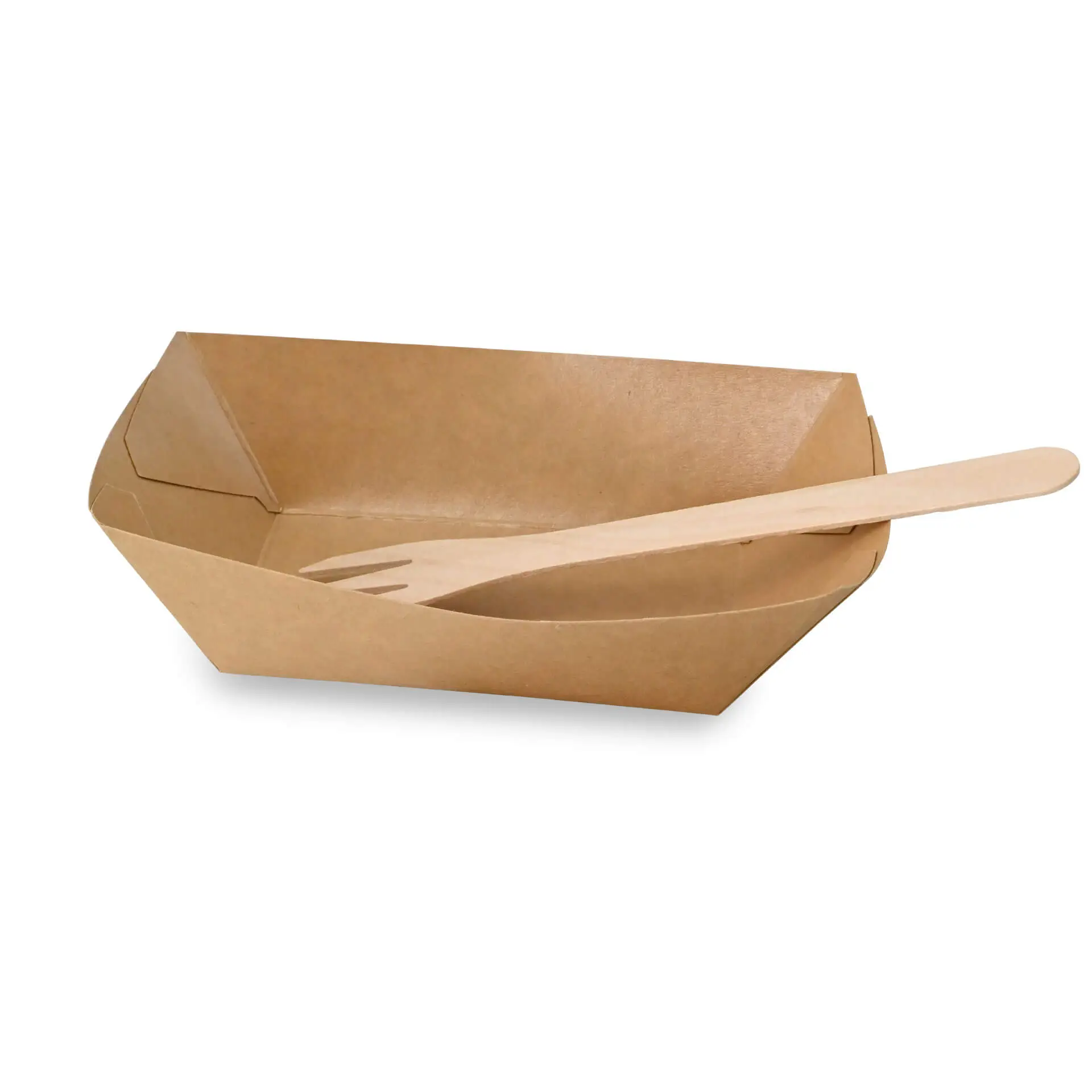 Bateau en carton pour amuses bouche, 400 ml,  17 x 12,5 x 4 cm