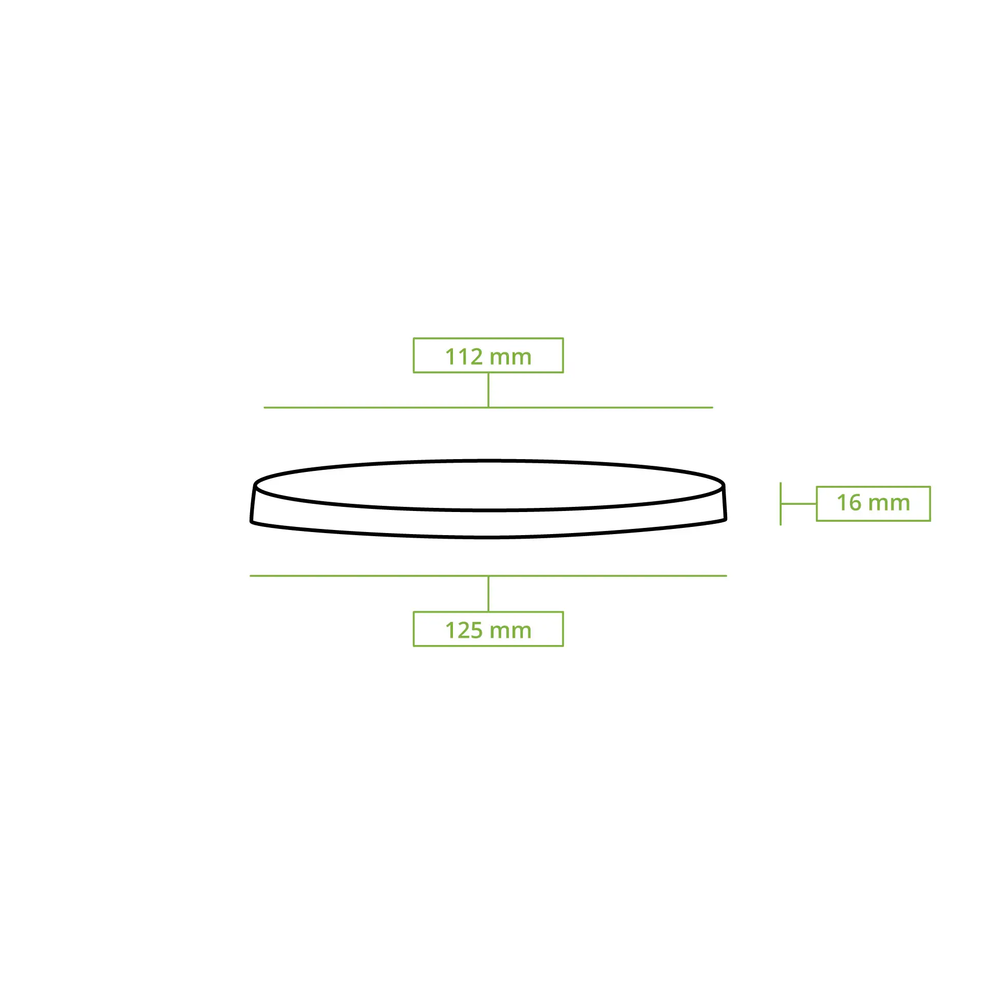 Couvercle pour pot deli rond, Ø 121 mm