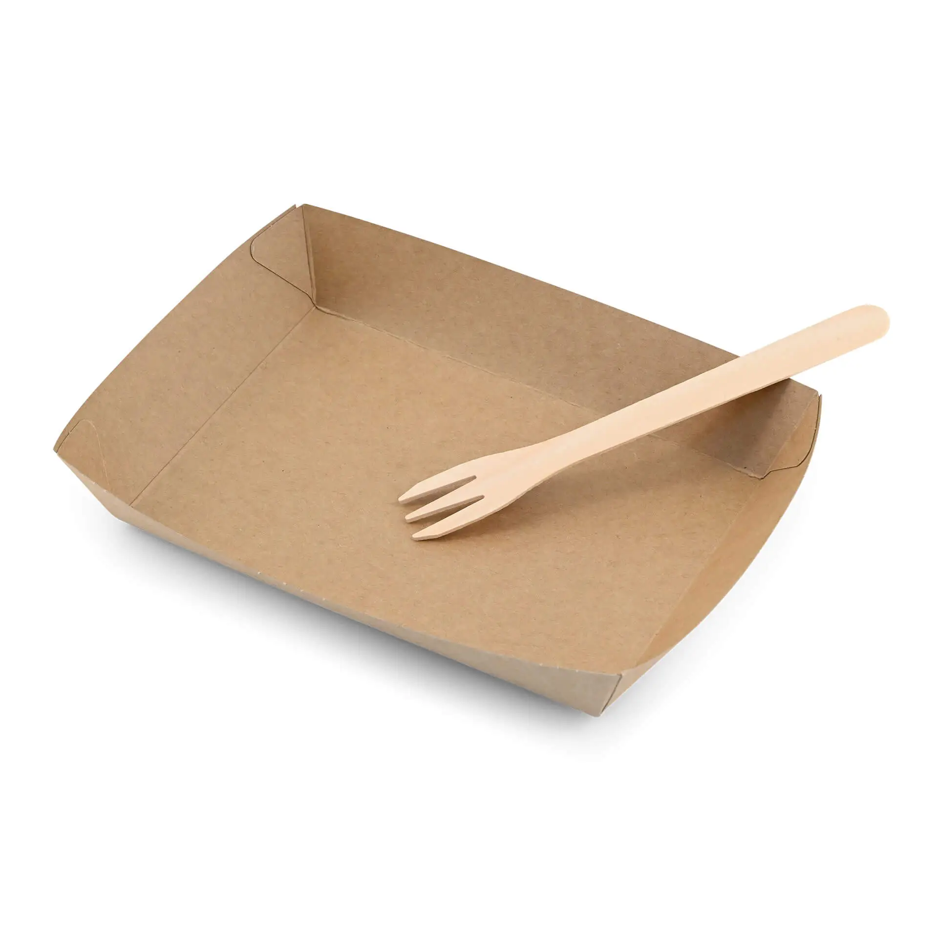 Fourchette à frites en bois XL 17,5 cm, trois dents