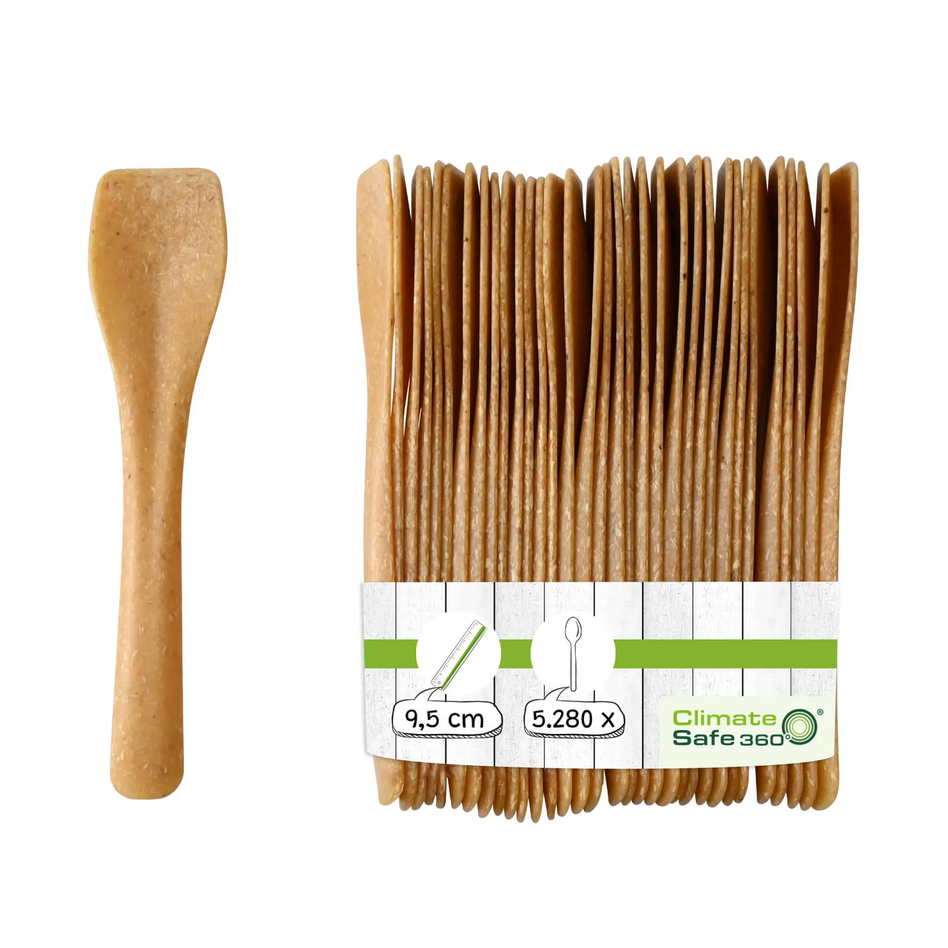 Spatule à glace réutilisable 9,5 cm, Caramel / brun