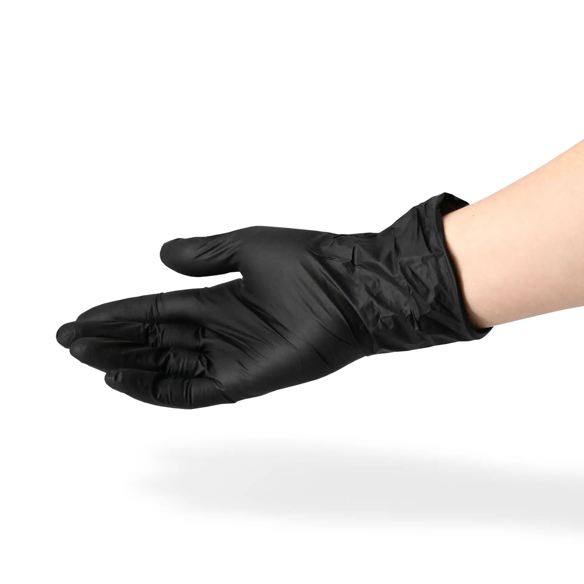 Gants en nitrile, noirs, taille S, sans poudre