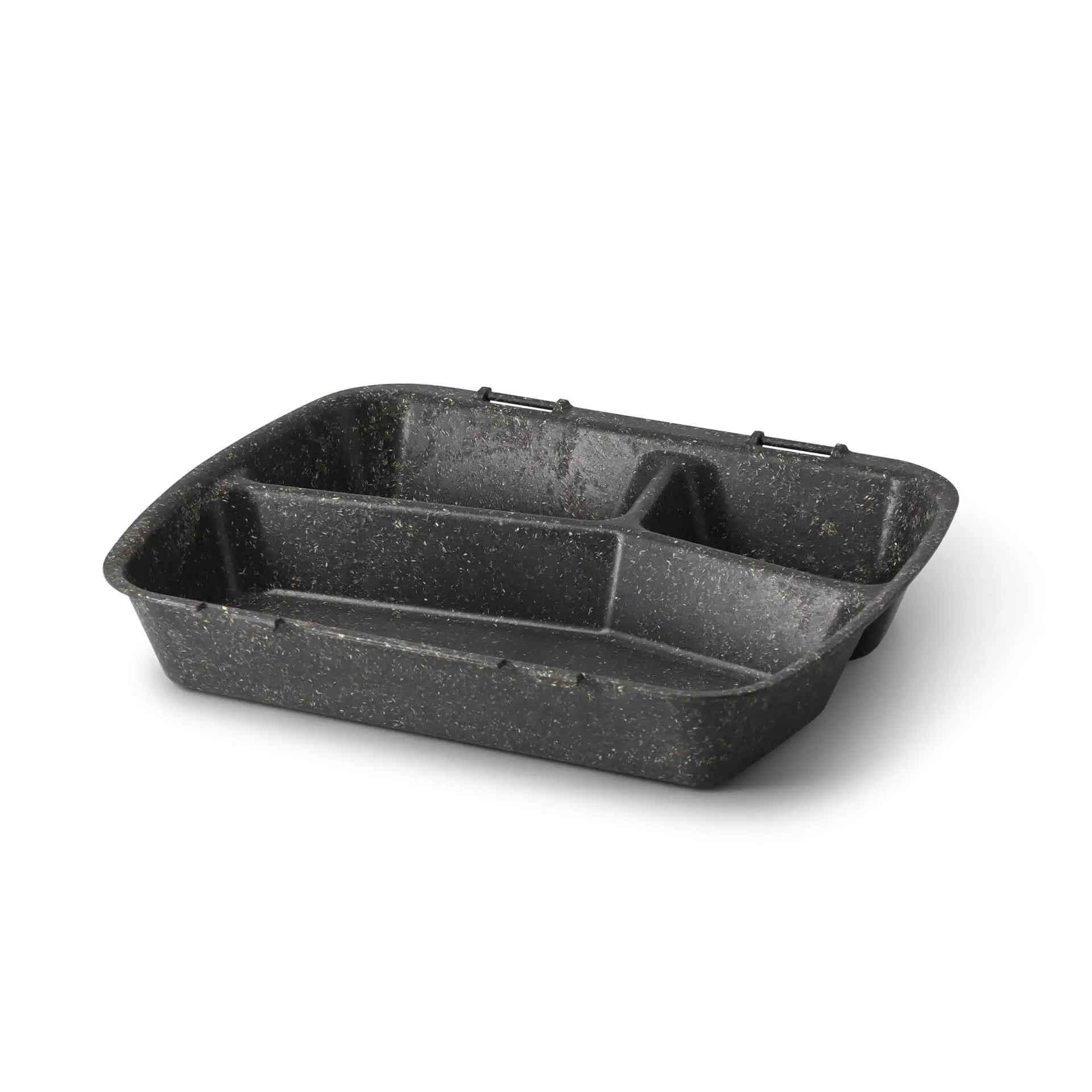 Contenant réutilisable « merways Box » poivre / gris 24,5 x 20 x 4,5cm, 3 compartiments, HP4/3