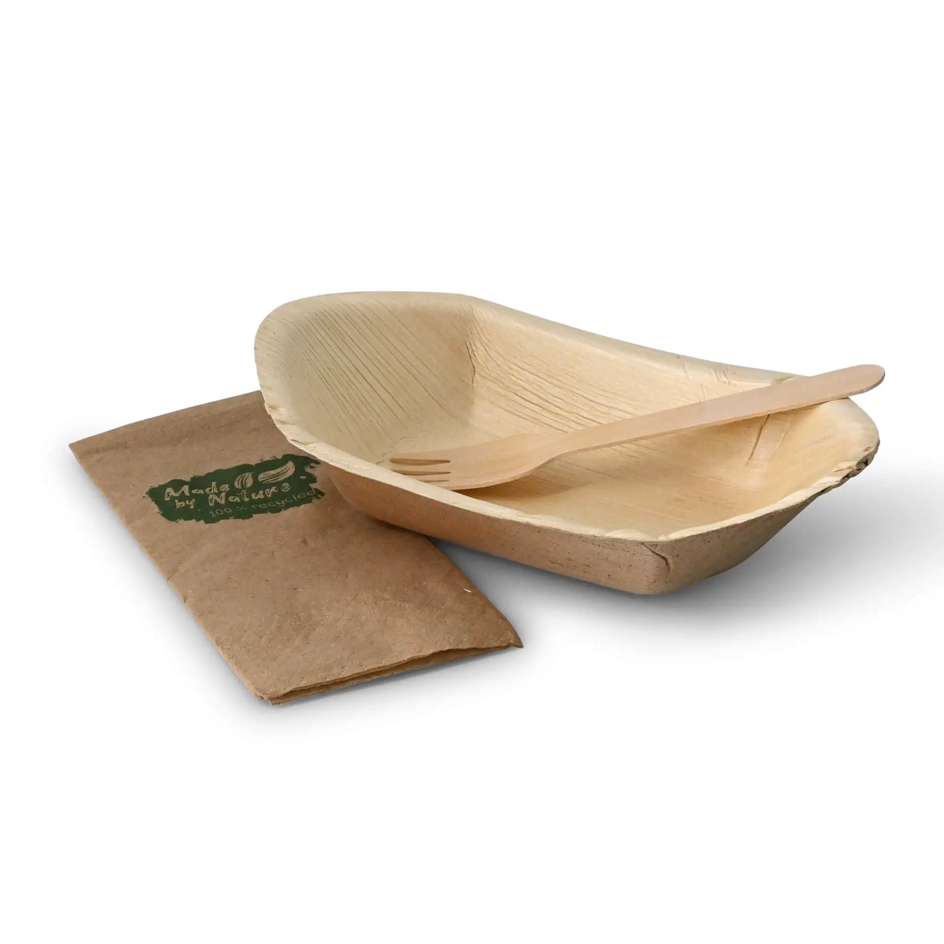 Bateau en feuille de palmier "Palmware®" 20 cm