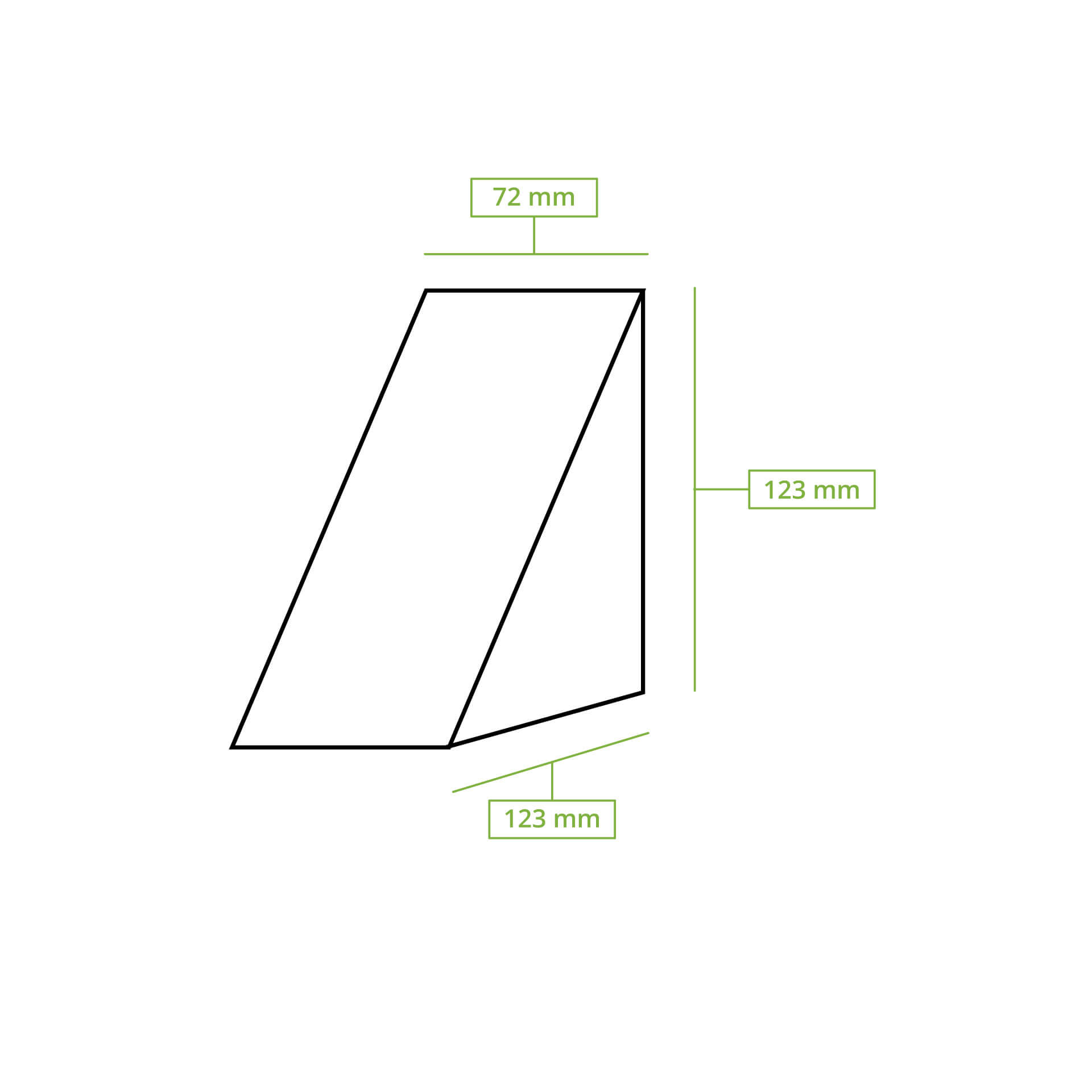 Karton-Sandwich-Boxen, PLA-Fenster, braun