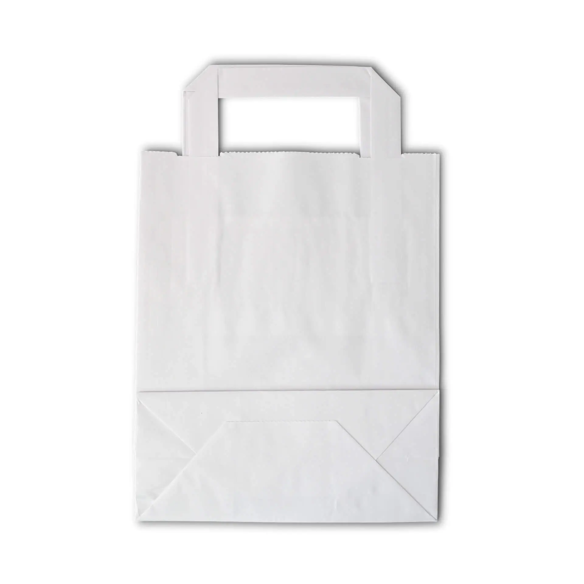 Sac en papier kraft blanc S, 18 x 8 x 22 cm