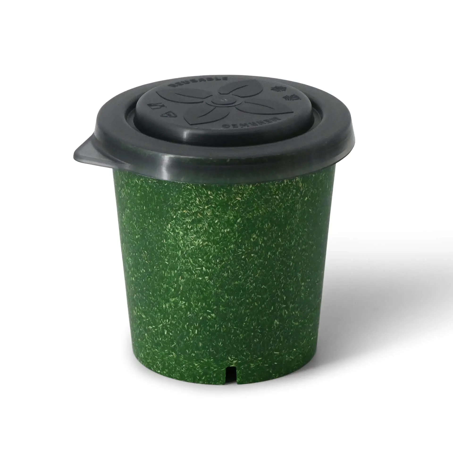 Pot réutilisable "merways Cup" 400 ml, Ø 95 mm, épinards / vert foncé