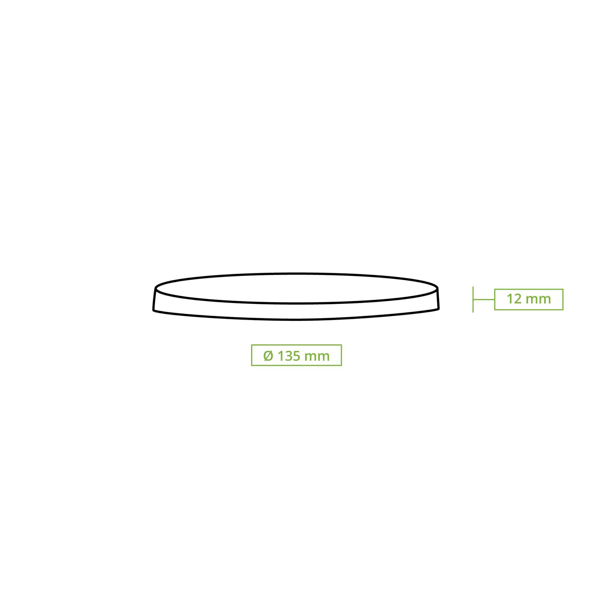 Couvercle pour pot à soupe en canne à sucre, Ø 135 mm