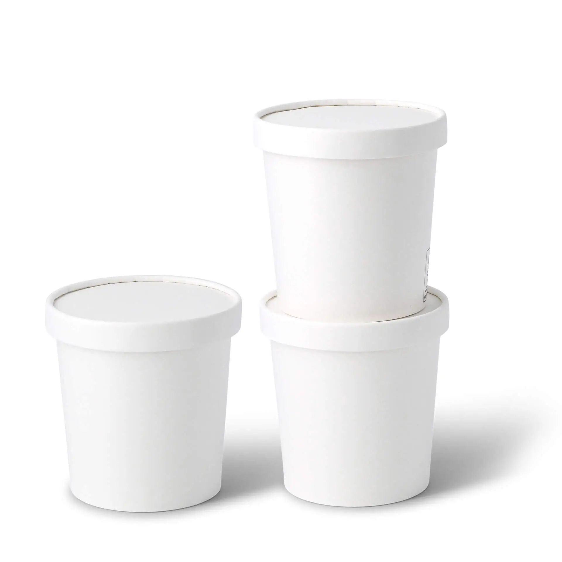 Pot à glace en carton XL, 12 oz, max. 14 oz, Ø 92 mm, blanc