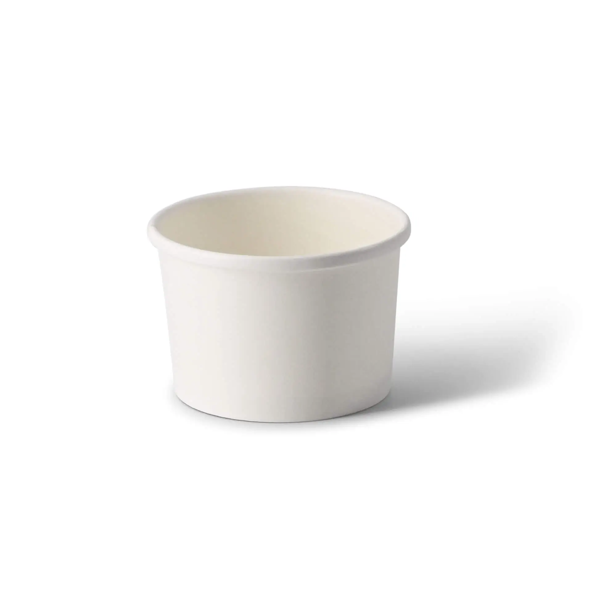 Pot premium en carton blanc, 200 ml / 8 oz, Ø 90 mm