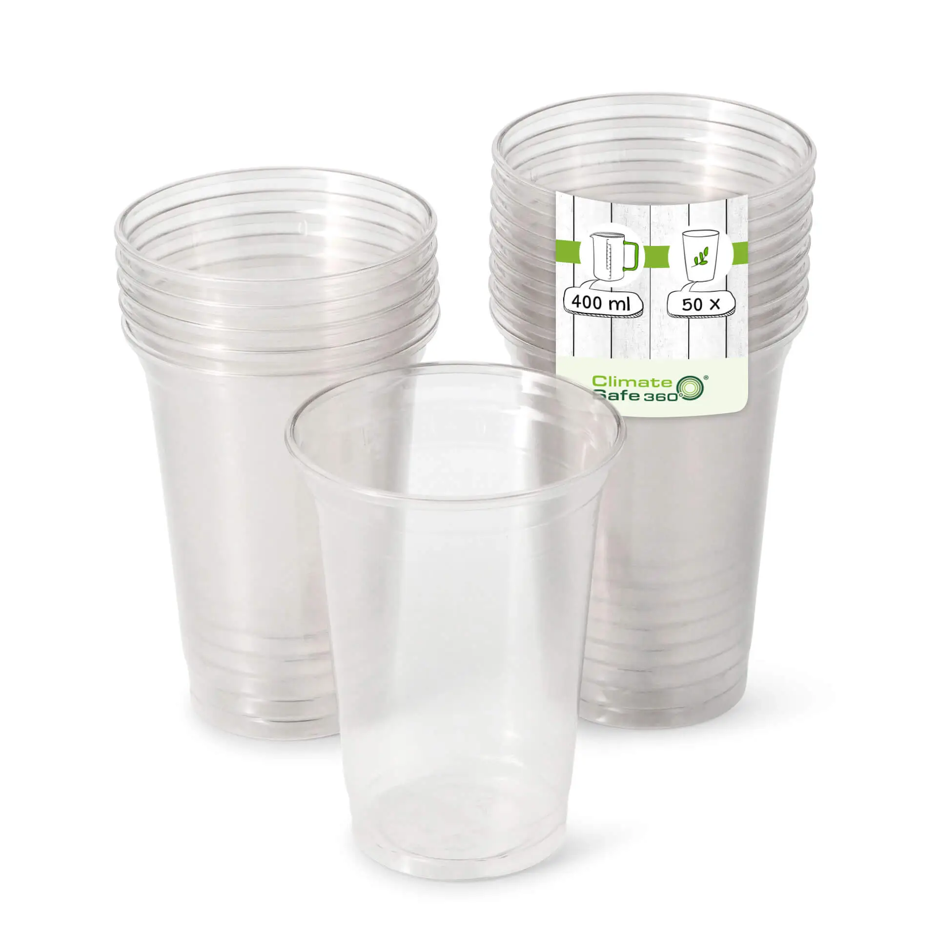 Gobelet transparent en rPET 40 cl / 16 oz, Ø 95 mm