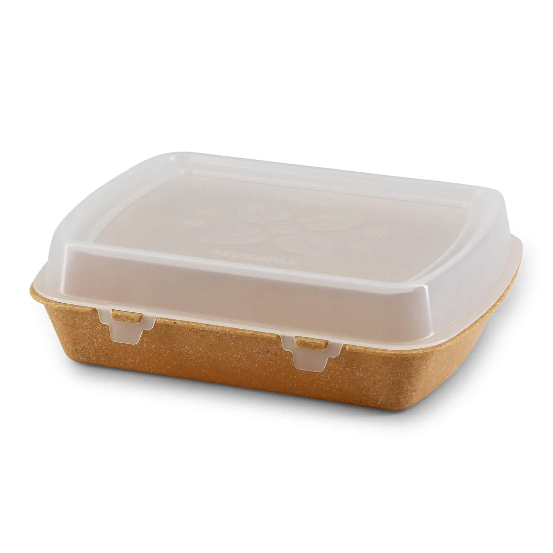 Contenant réutilisable merways Box caramel / brun, 24,5 x 20 x 4,5cm, HP4