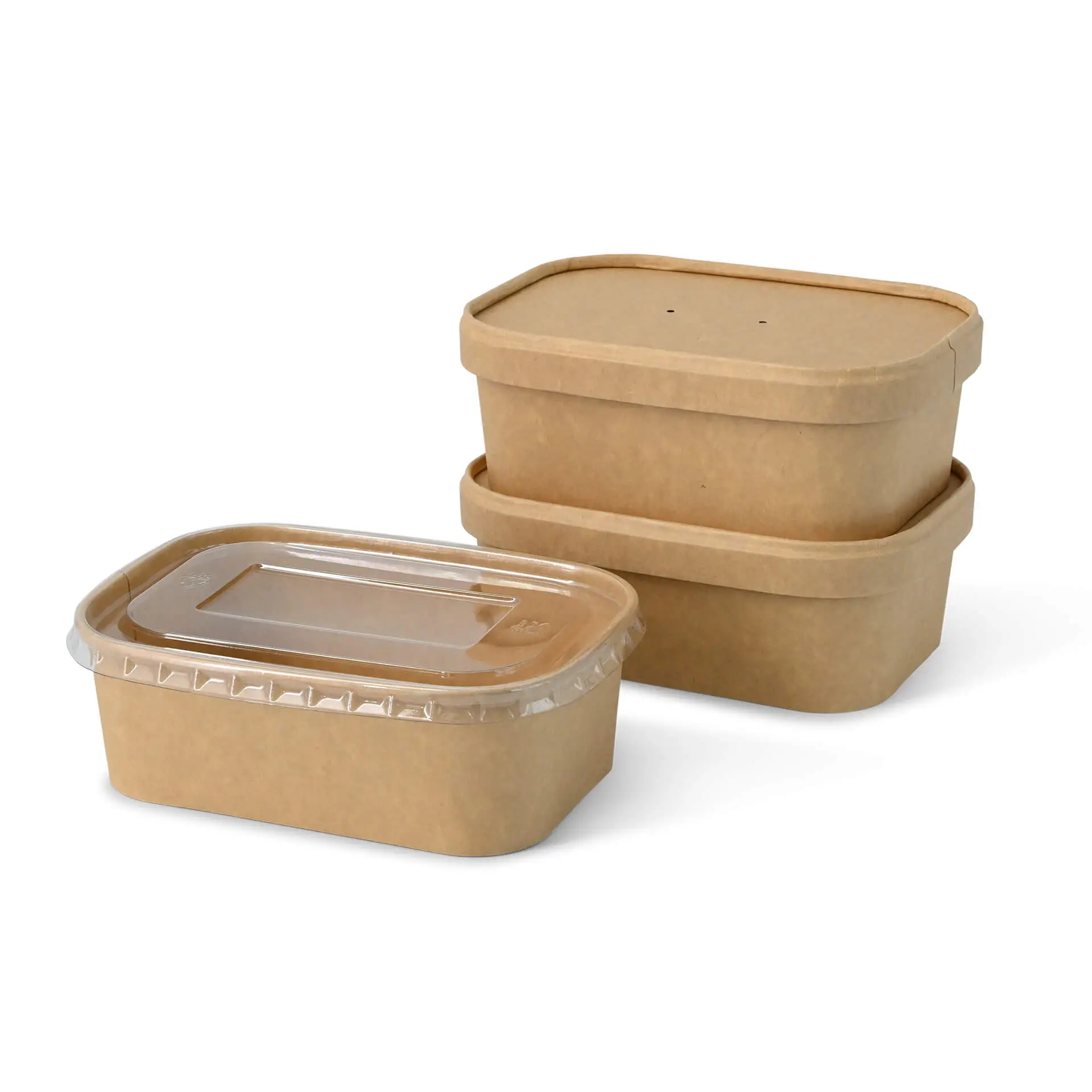 Barquettes en carton 750 ml, 17,5 x 12,5 x 5,5 cm, marron, rectangulaires