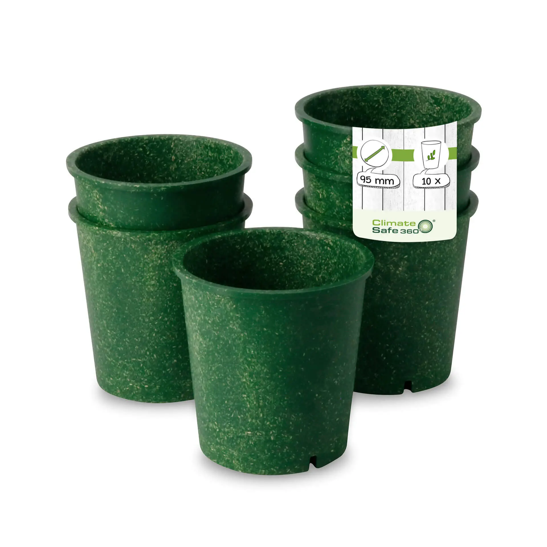 Pot réutilisable "merways Cup" 400 ml, Ø 95 mm, épinards / vert foncé