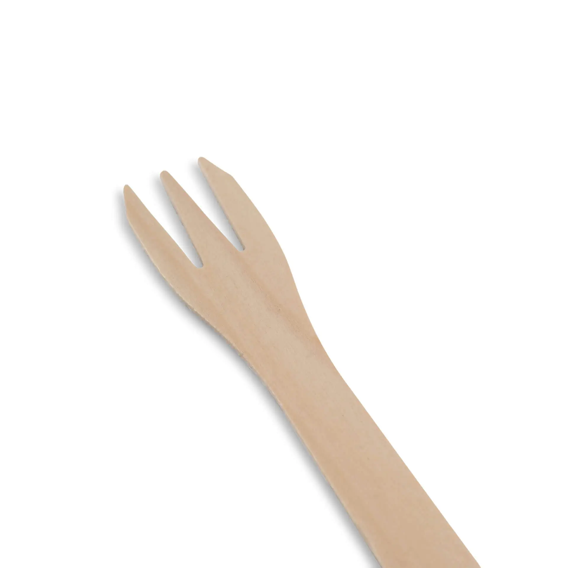 Fourchette à frites en bois XL 17,5 cm, trois dents