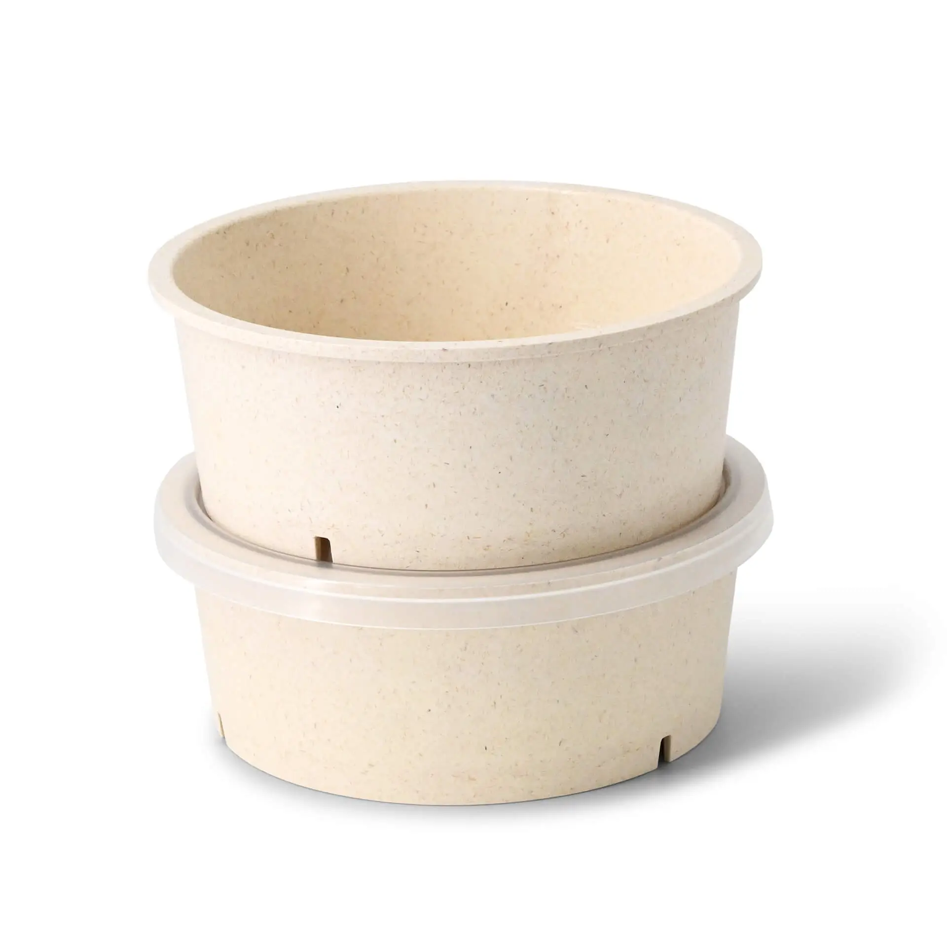 Bol réutilisable "merways Bowl" 650 ml, Ø 150 mm, cajou / blanc crème