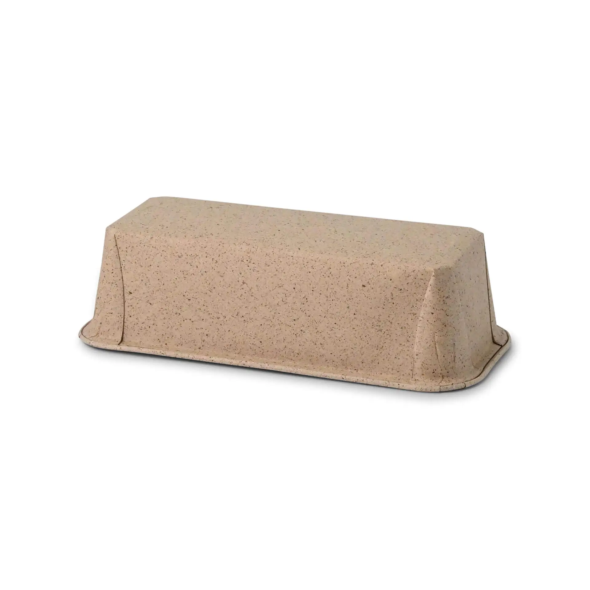 Moule à gâteaux en papier cacao 20 x 7 x 6 cm, rectangulaire, brun